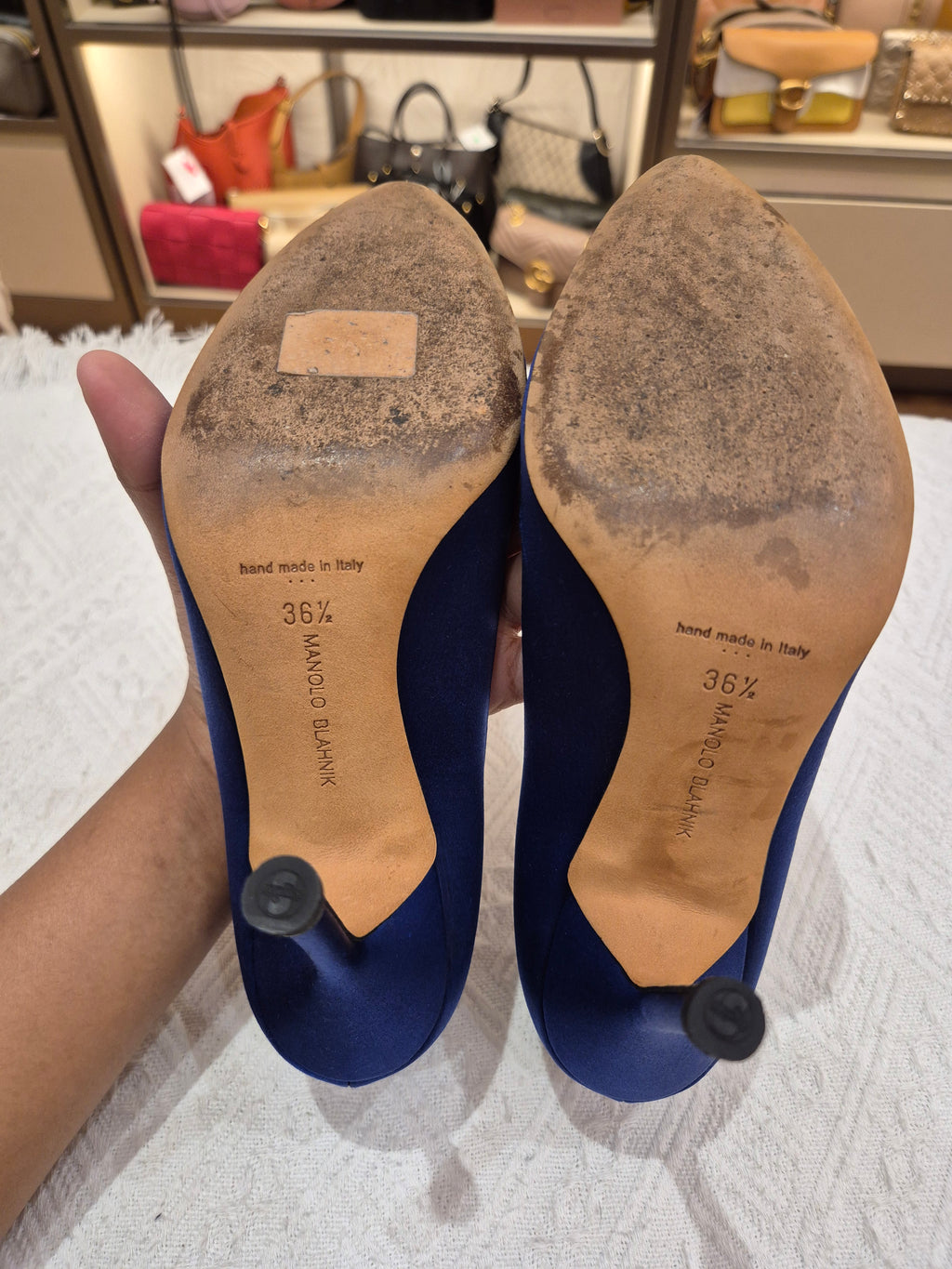 Manolo Blahnik Heels Rhinestone