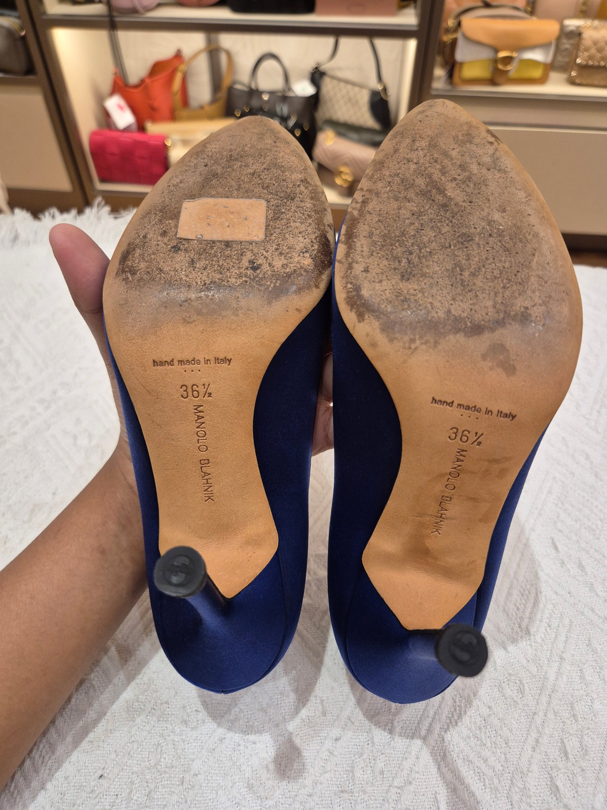 Manolo Blahnik Heels Rhinestone