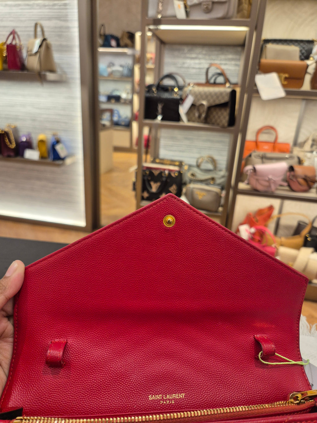 Saint Laurent Envelope Wallet On Chain