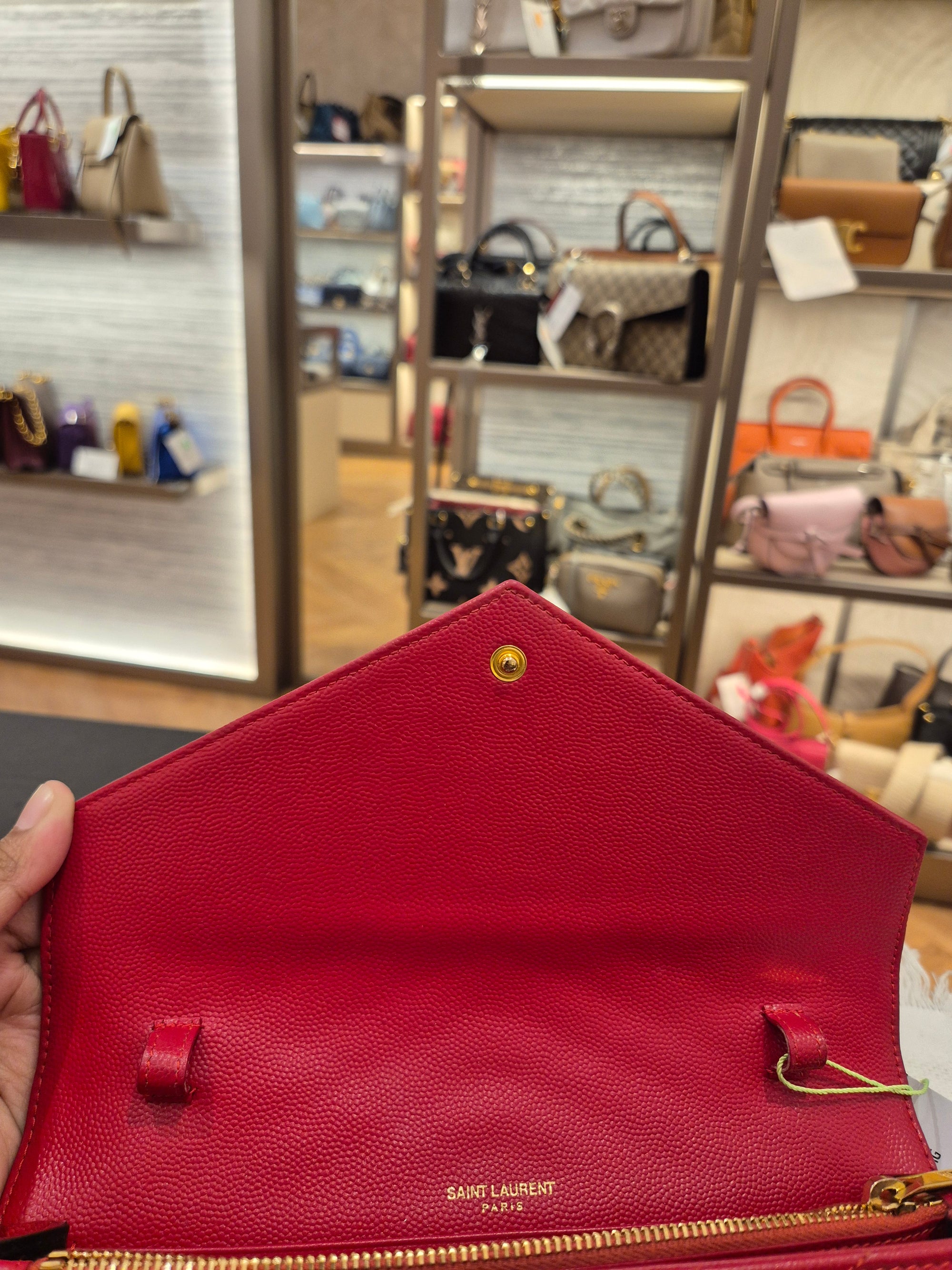 Saint Laurent Envelope Wallet On Chain