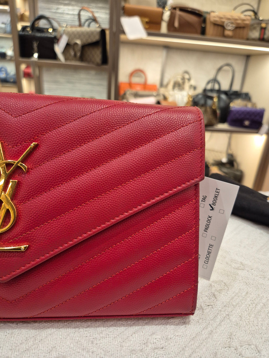 Saint Laurent Envelope Wallet On Chain