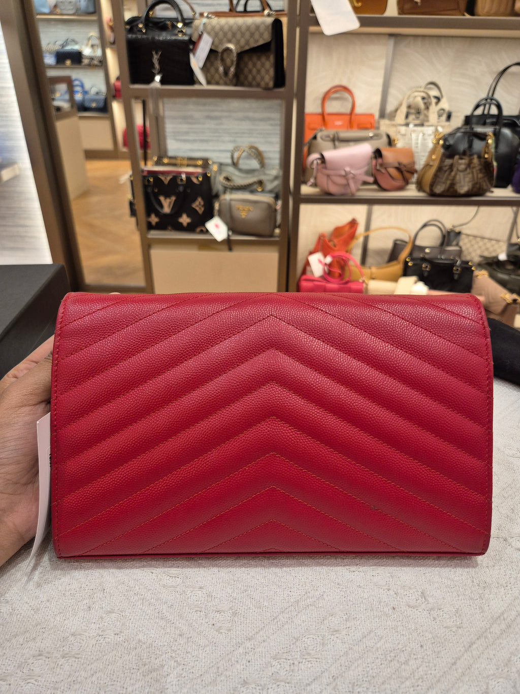 Saint Laurent Envelope Wallet On Chain