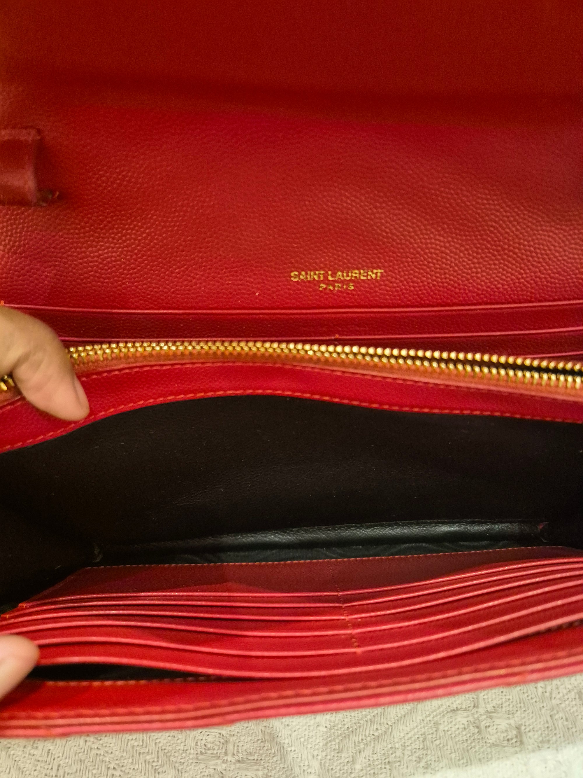 Saint Laurent Envelope Wallet On Chain