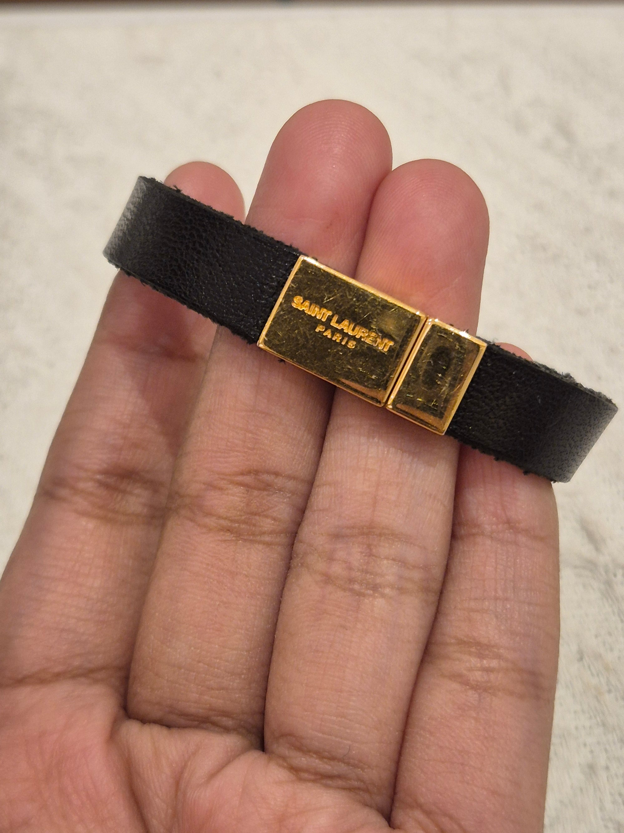 Saint Laurent Bracelet Black