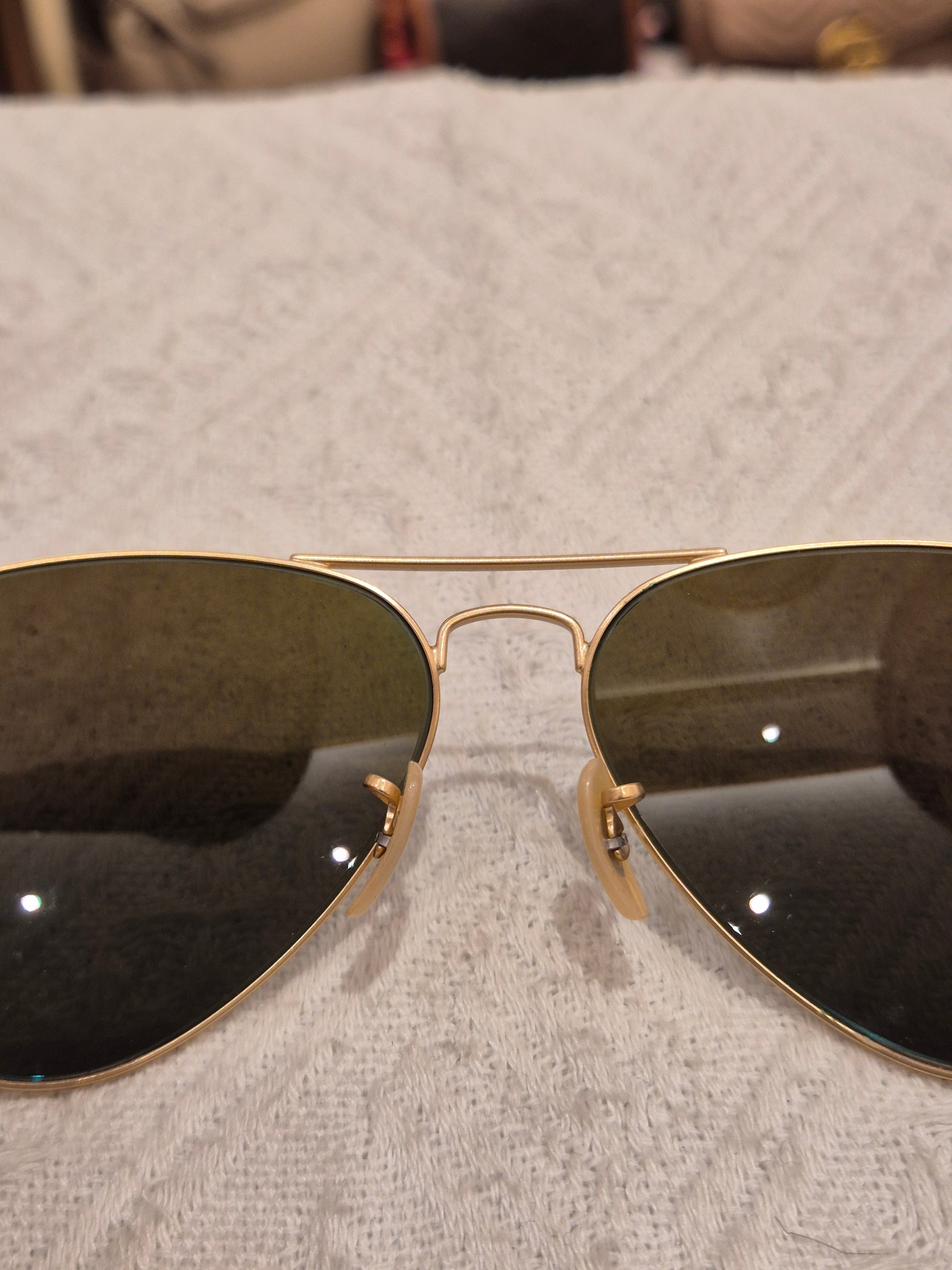 Rayban Sunglasses Aviator Gold Blue