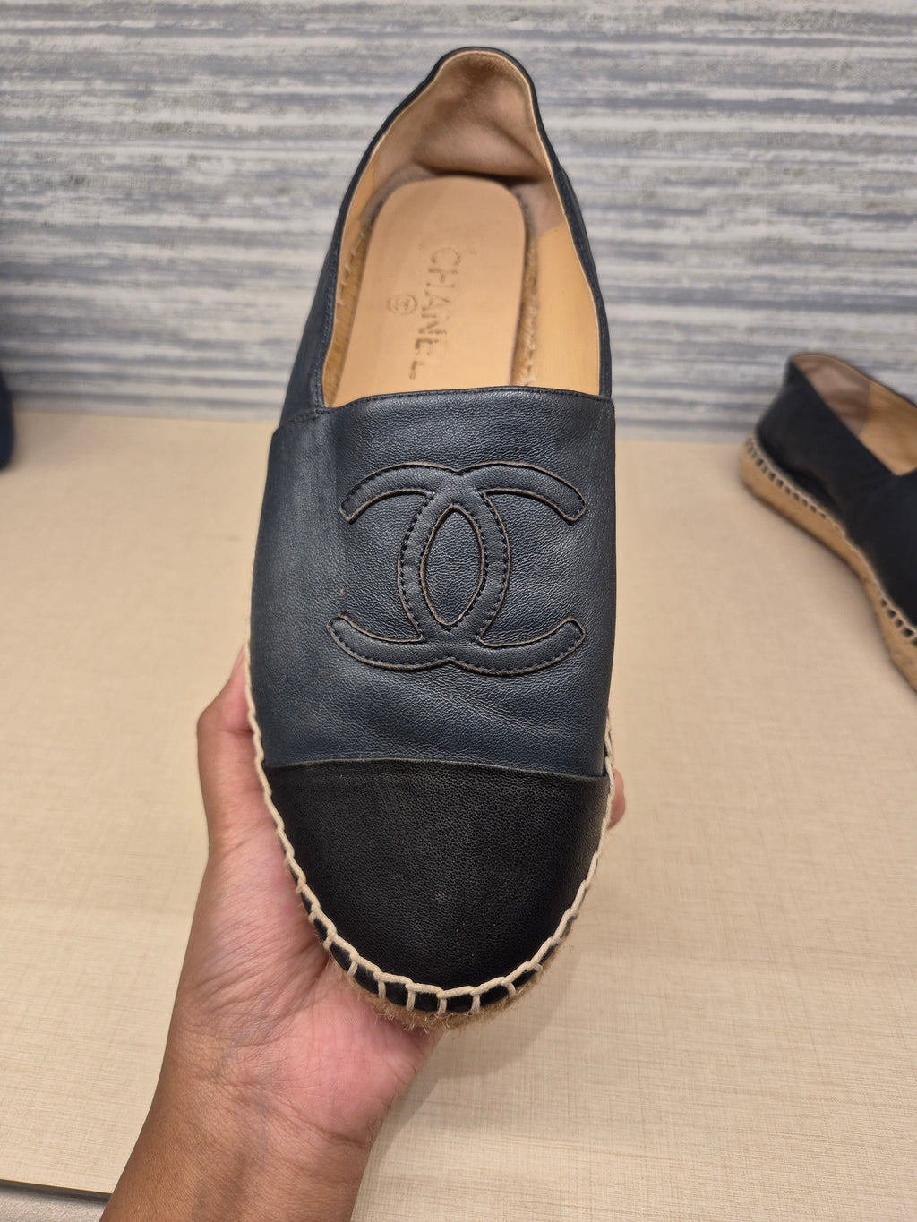 Chanel Espadrile Navy