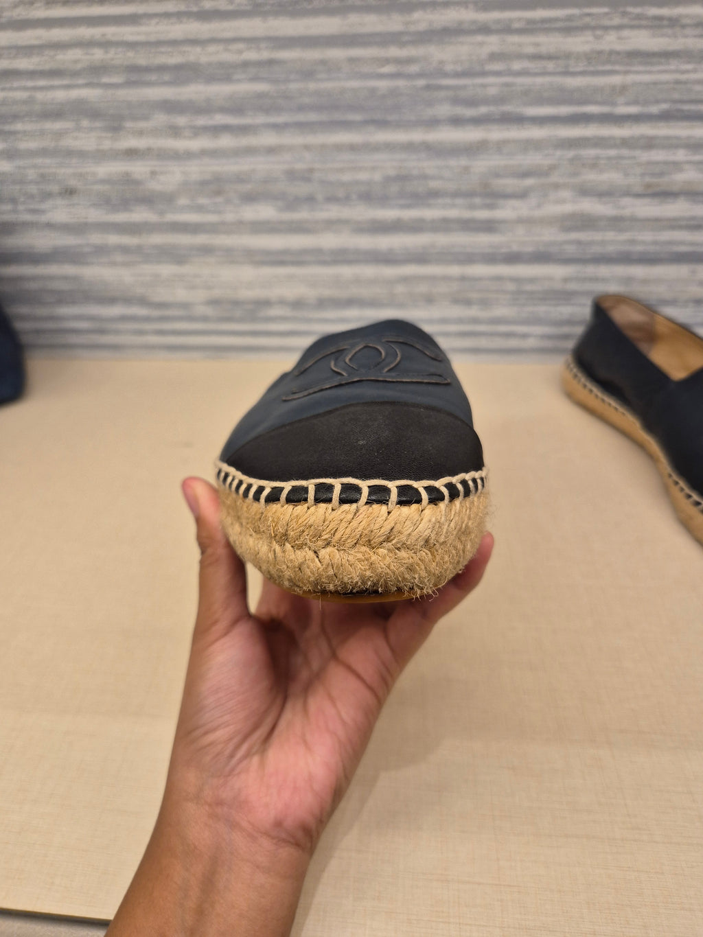Chanel Espadrile Navy