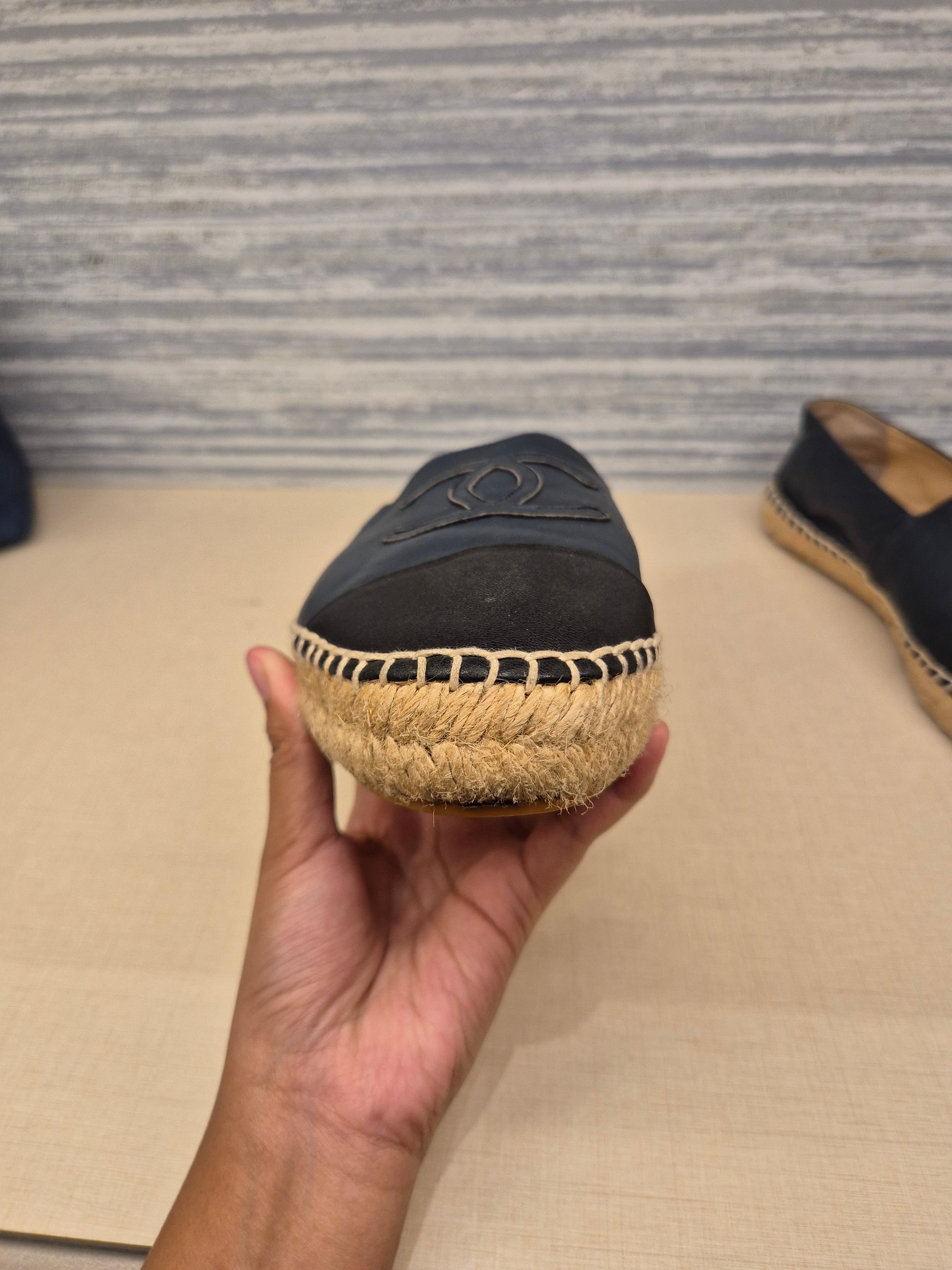 Chanel Espadrile Navy