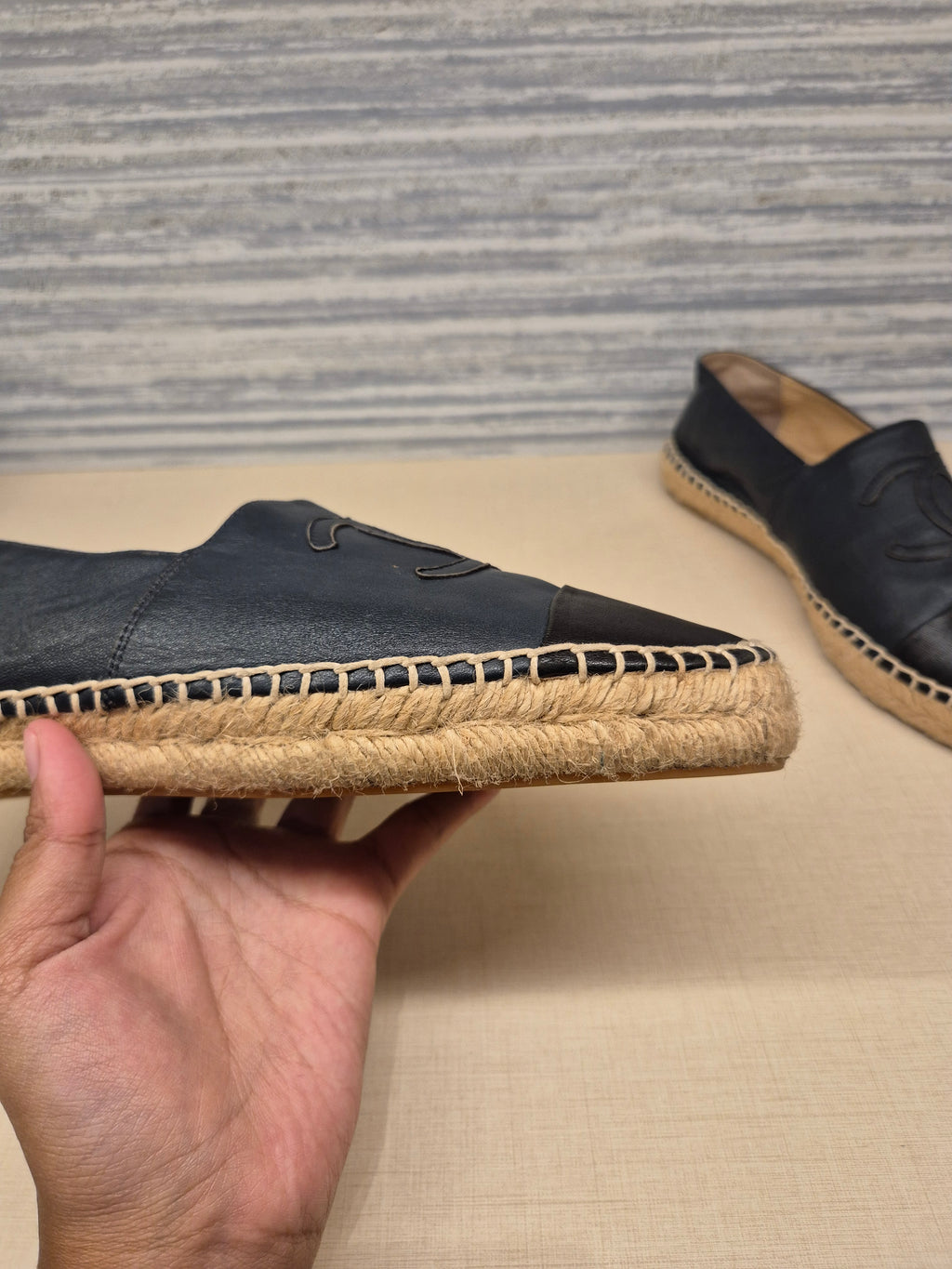 Chanel Espadrile Navy
