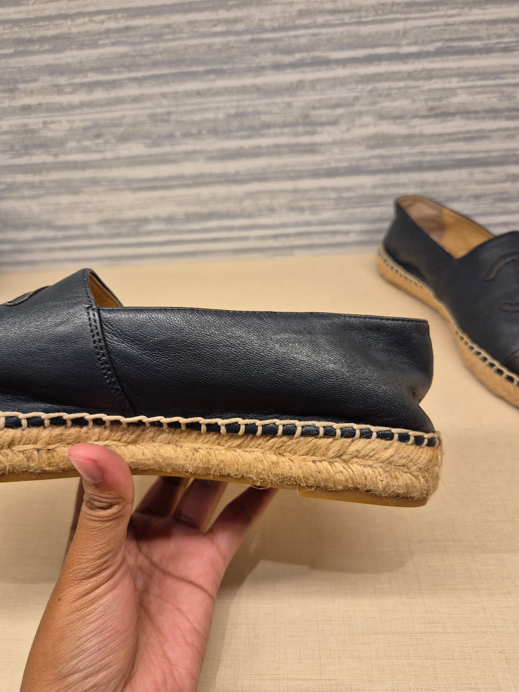 Chanel Espadrile Navy