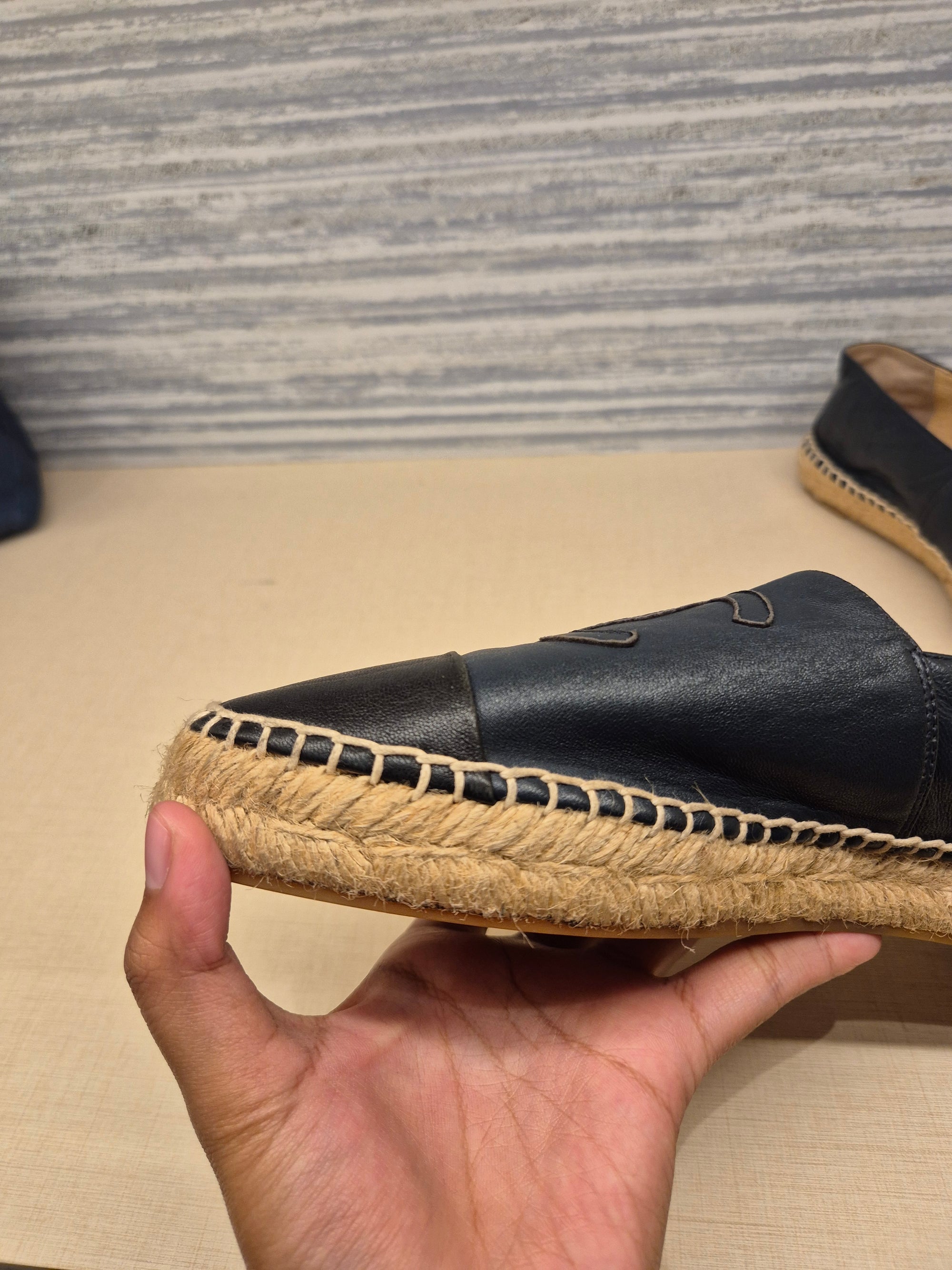 Chanel Espadrile Navy