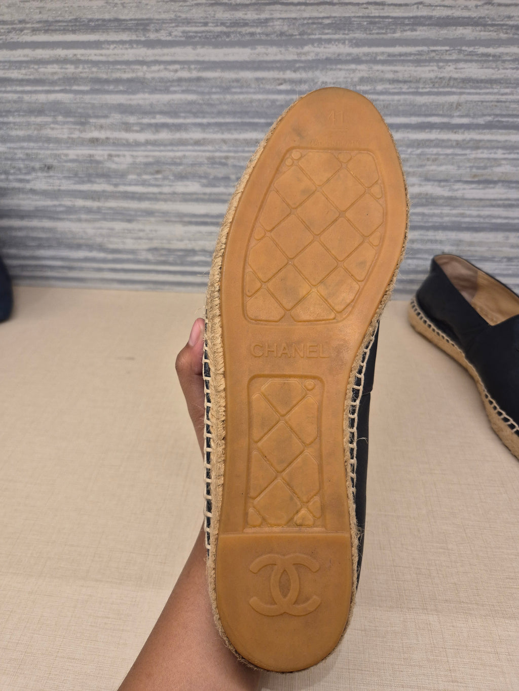 Chanel Espadrile Navy