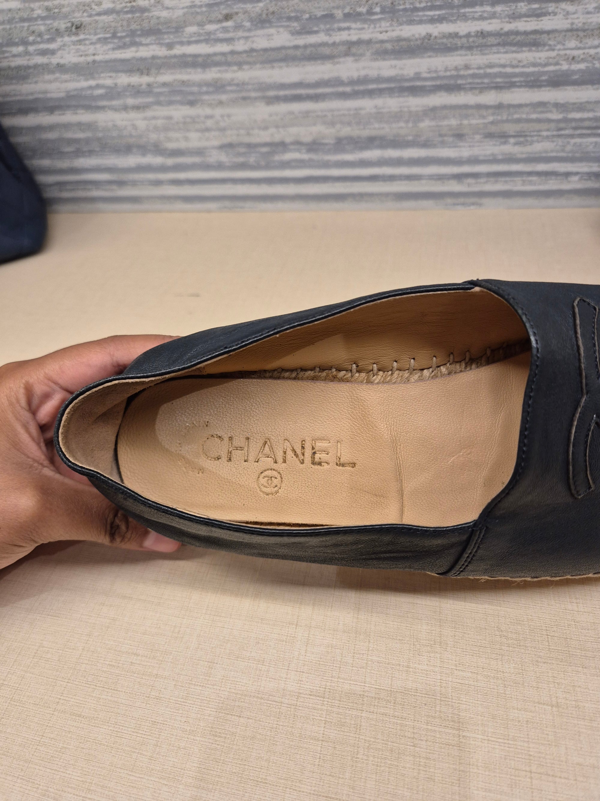 Chanel Espadrile Navy