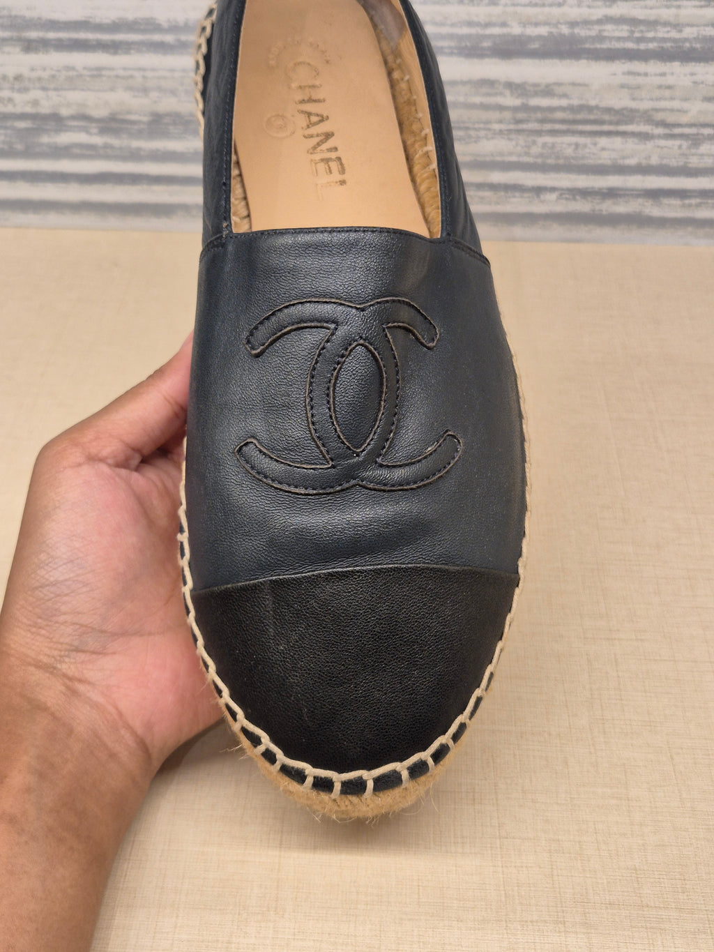 Chanel Espadrile Navy