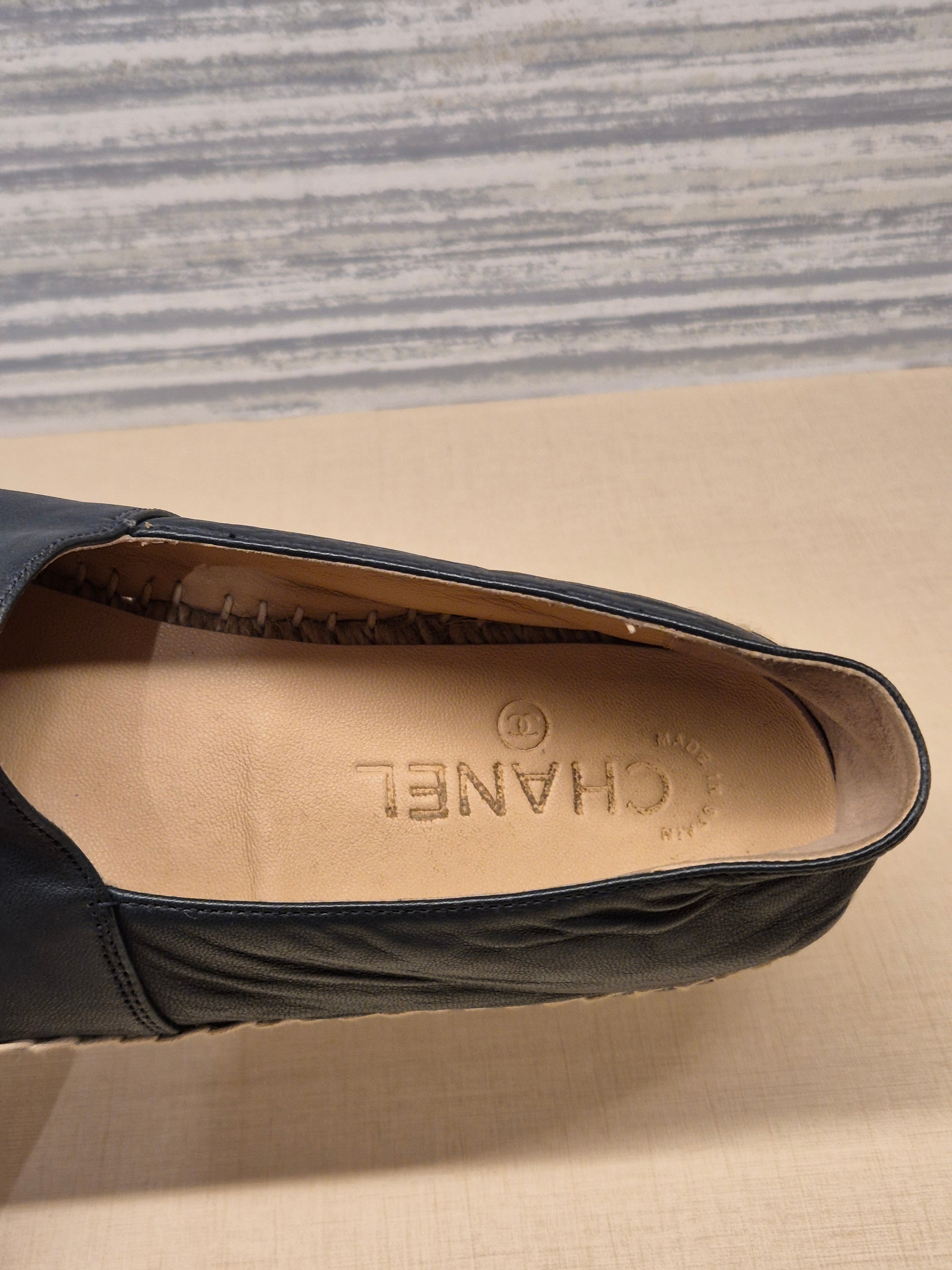 Chanel Espadrile Navy