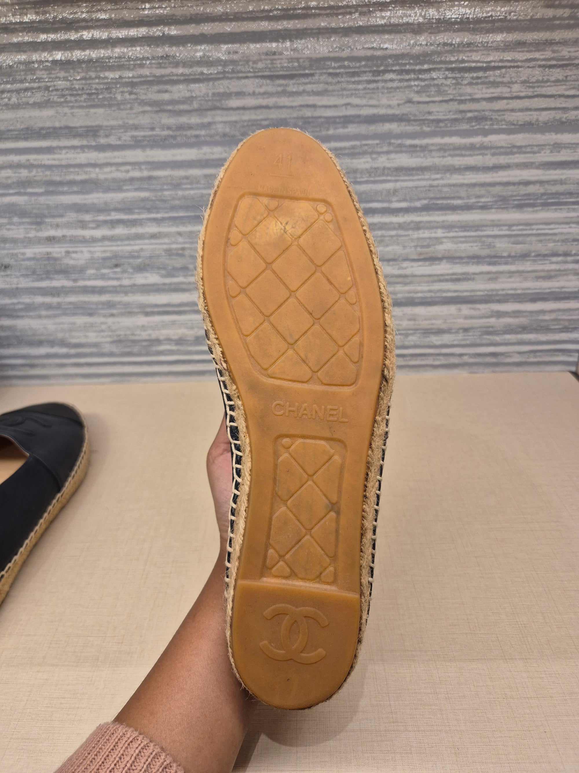Chanel Espadrile Navy