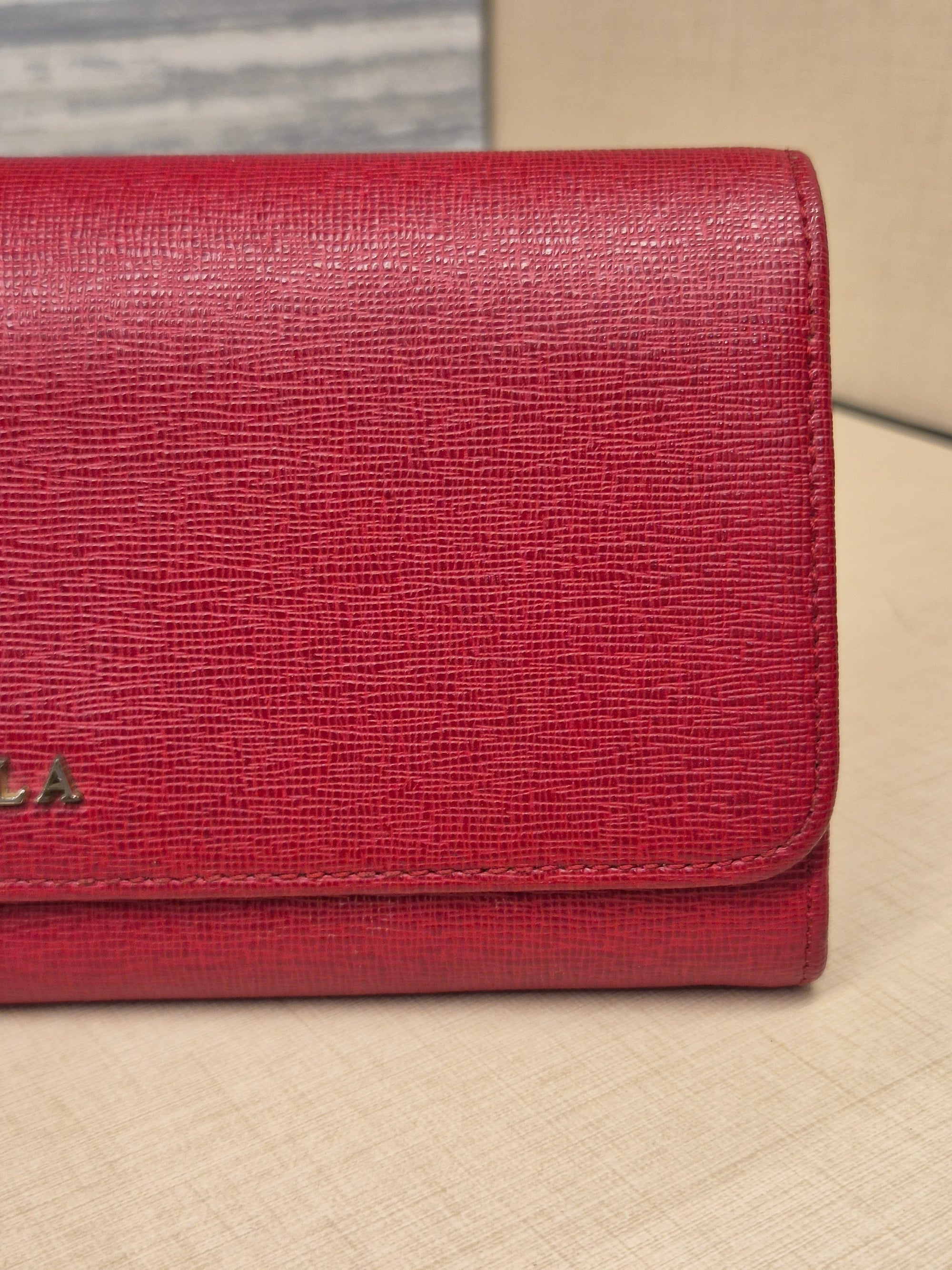 Furla Long Wallet Red