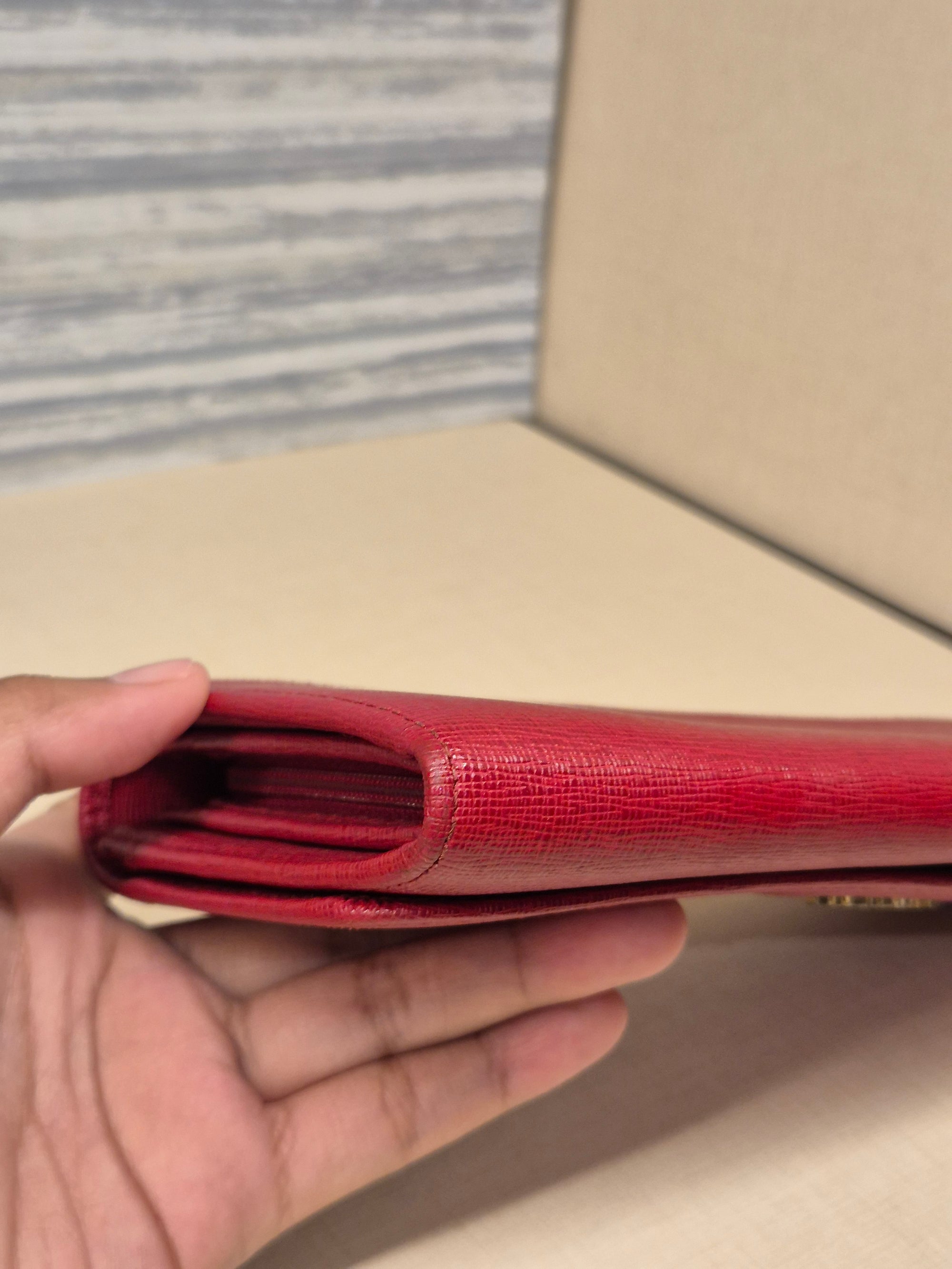 Furla Long Wallet Red