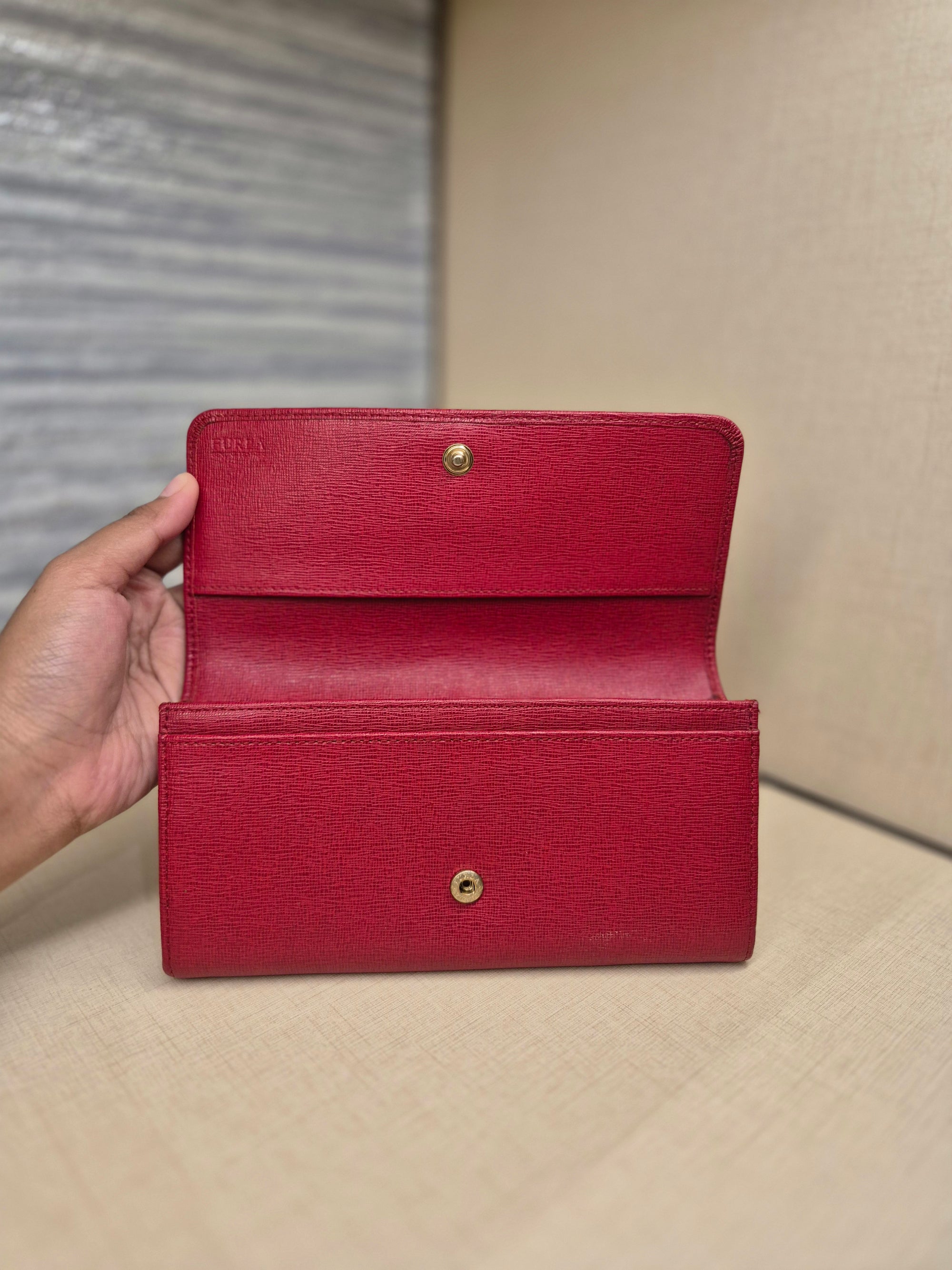 Furla Long Wallet Red
