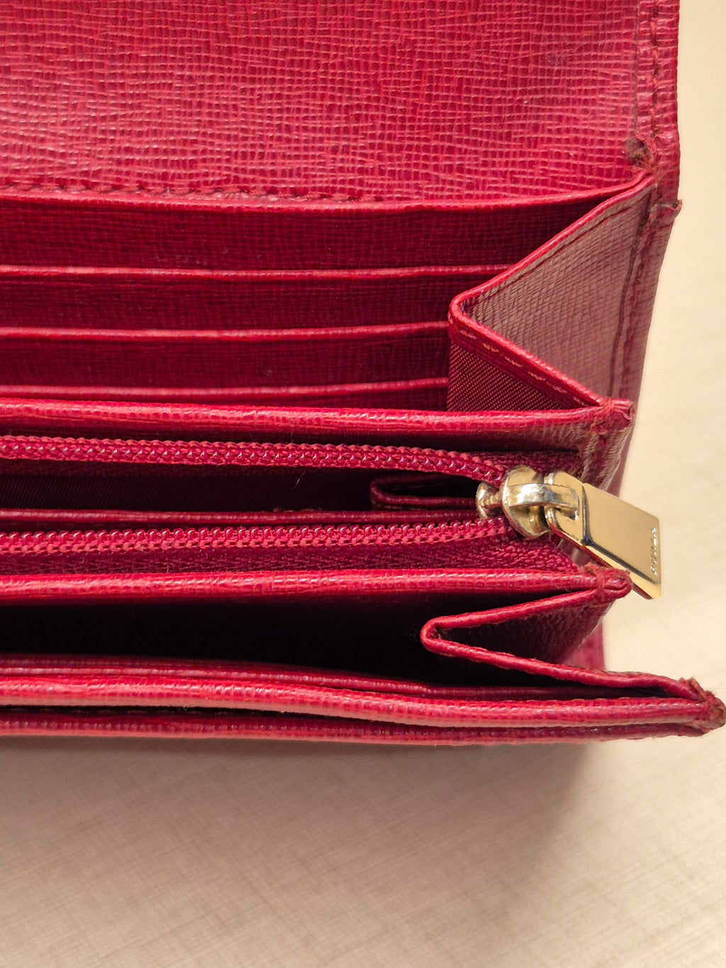 Furla Long Wallet Red