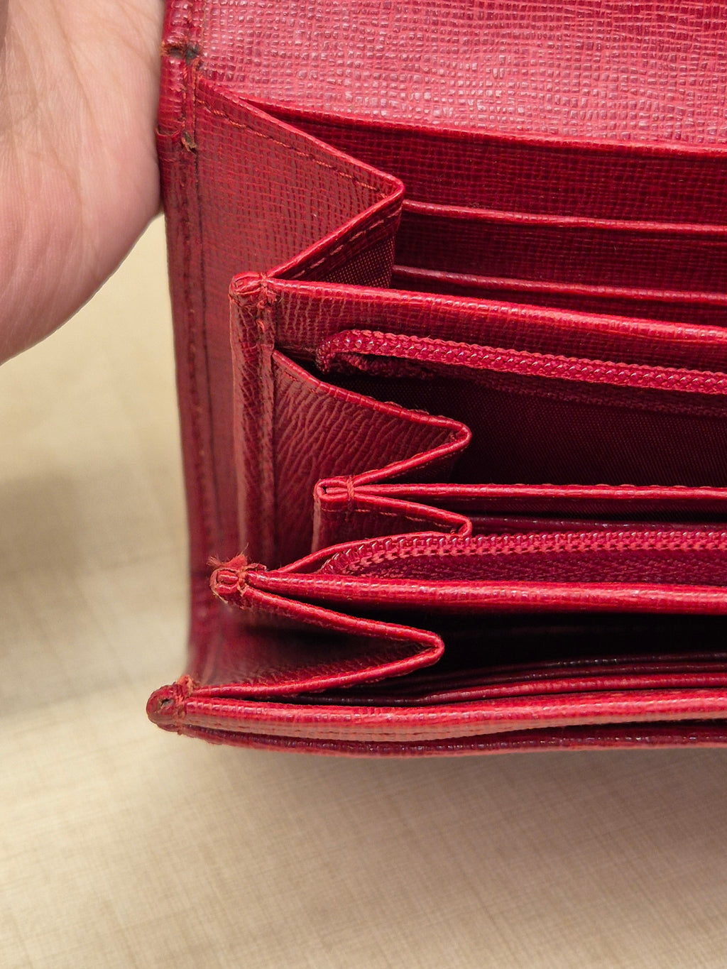 Furla Long Wallet Red