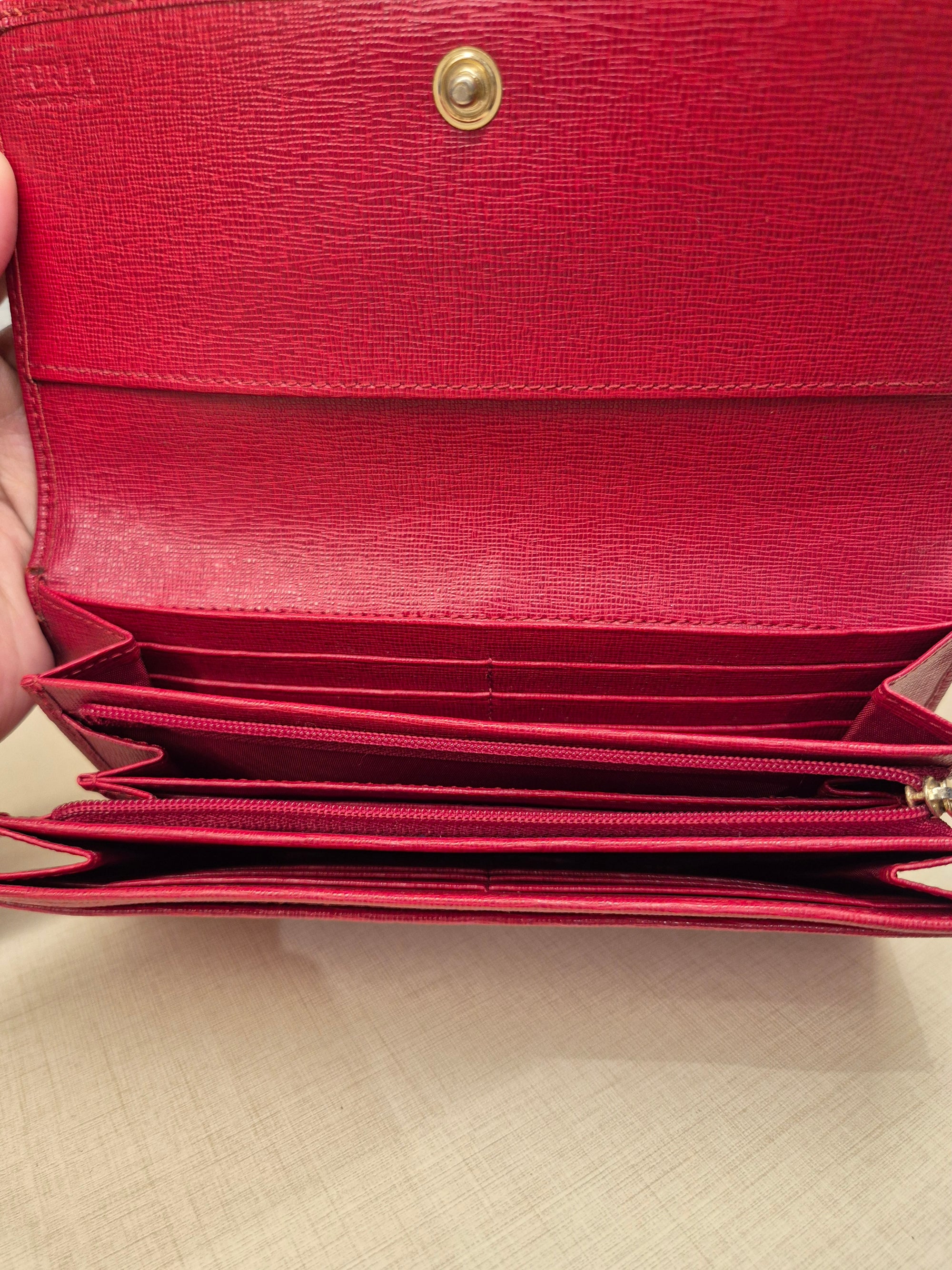 Furla Long Wallet Red