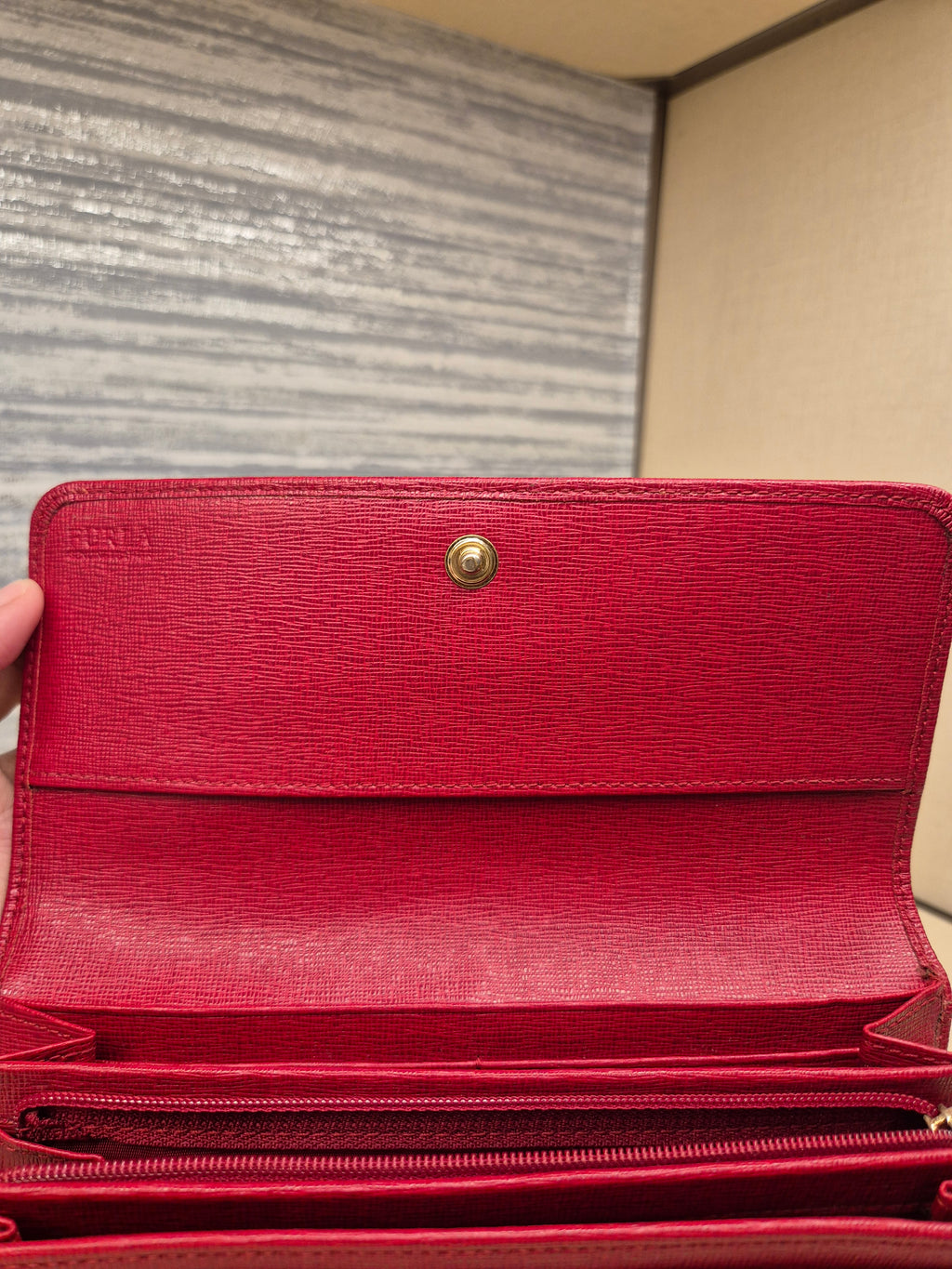 Furla Long Wallet Red