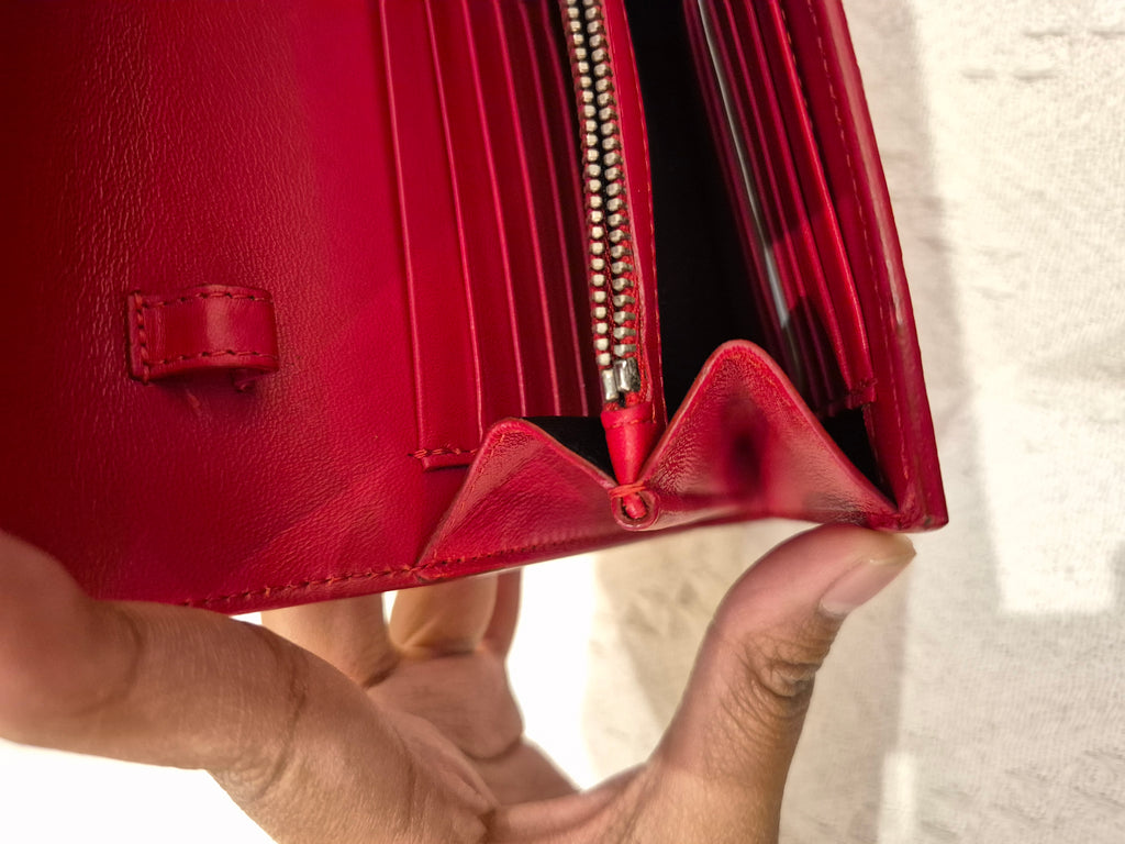 Saint Laurent Wallet On Chain Croco