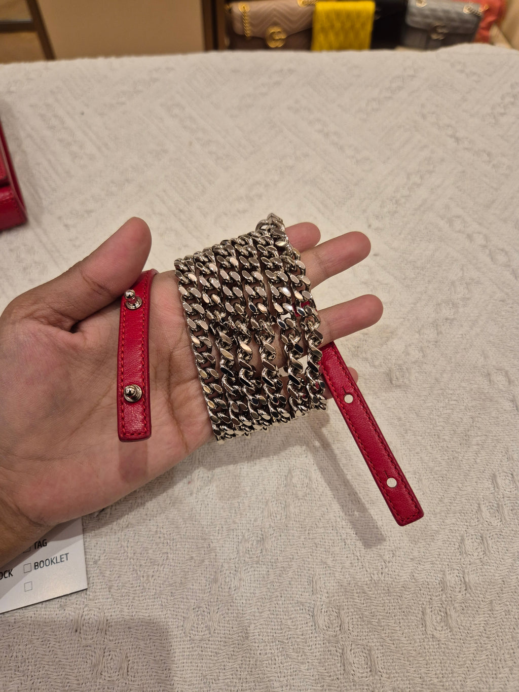 Saint Laurent Wallet On Chain Croco