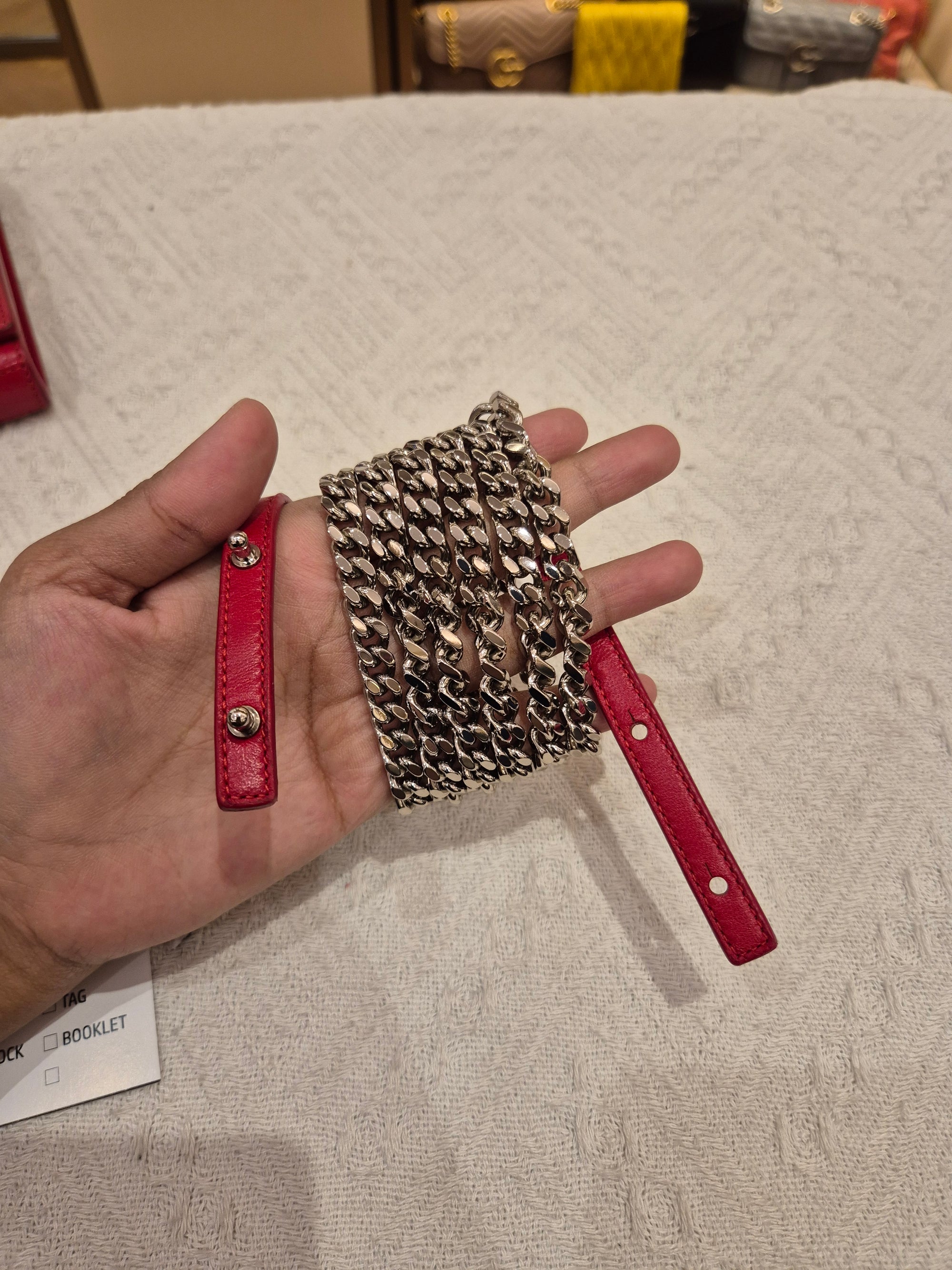 Saint Laurent Wallet On Chain Croco