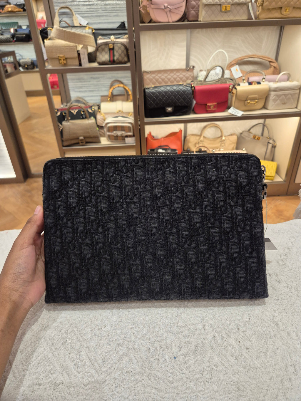 Dior Clutch Oblique Black