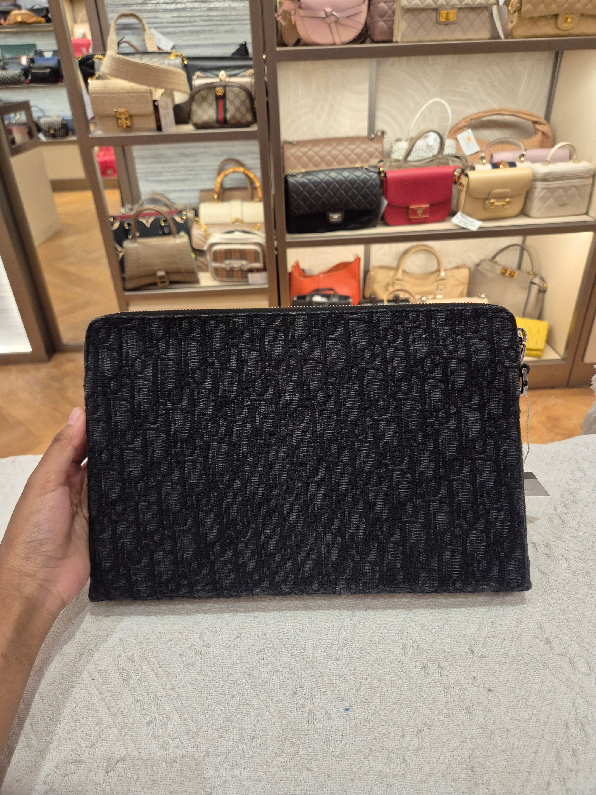 Dior Clutch Oblique Black