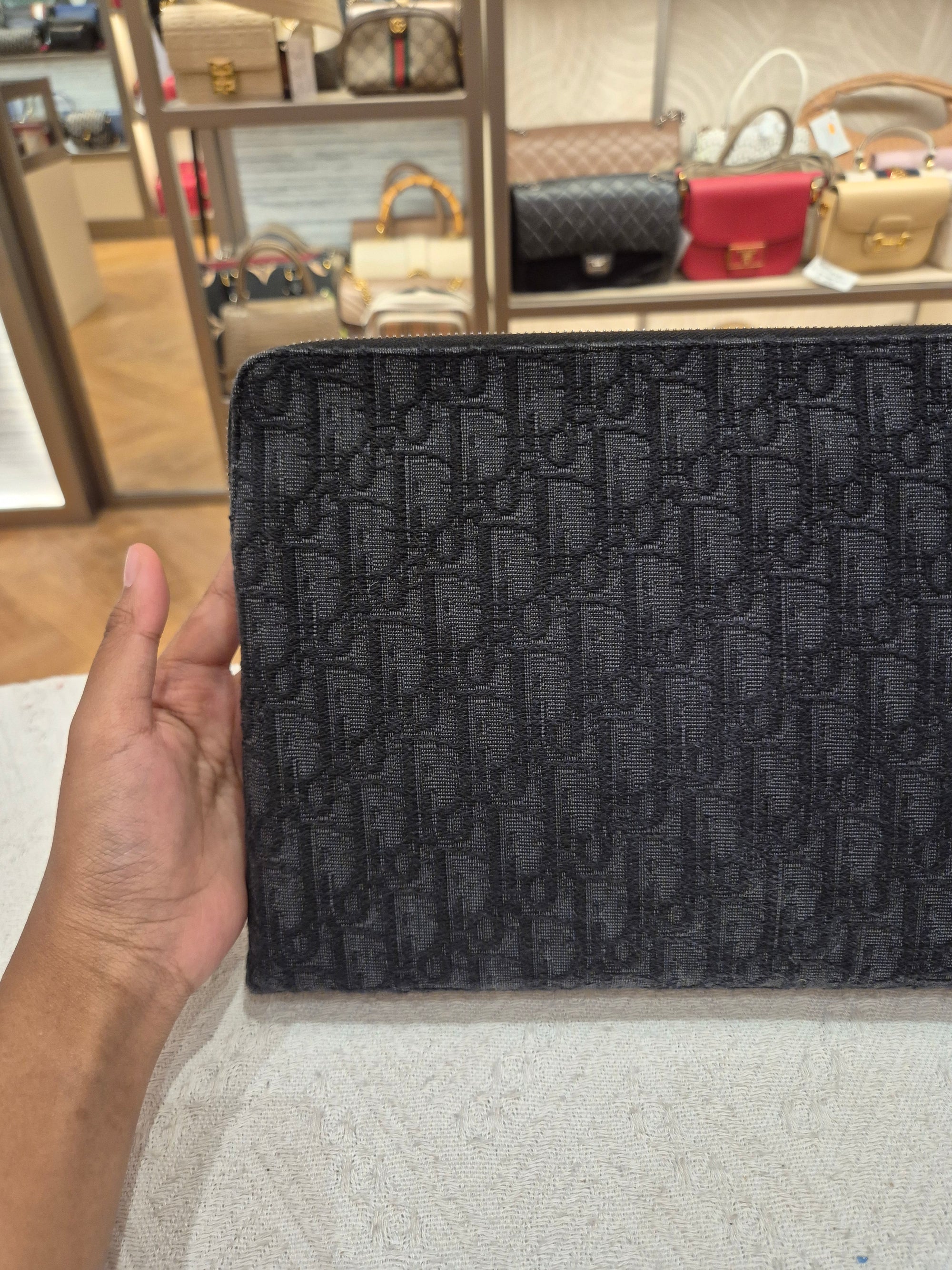 Dior Clutch Oblique Black