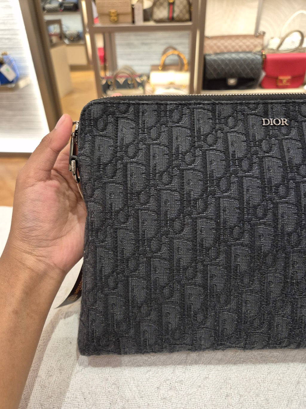 Dior Clutch Oblique Black