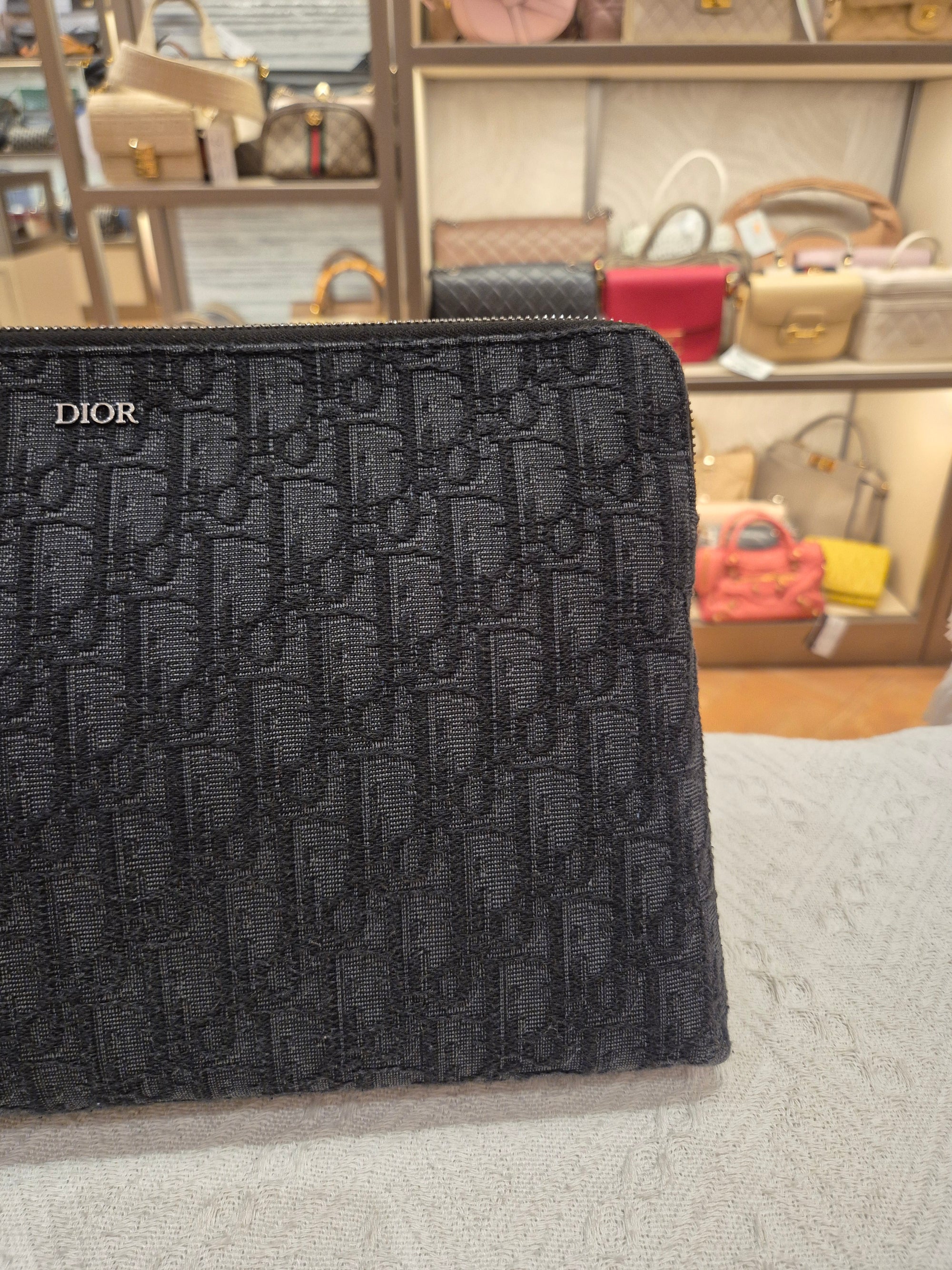 Dior Clutch Oblique Black