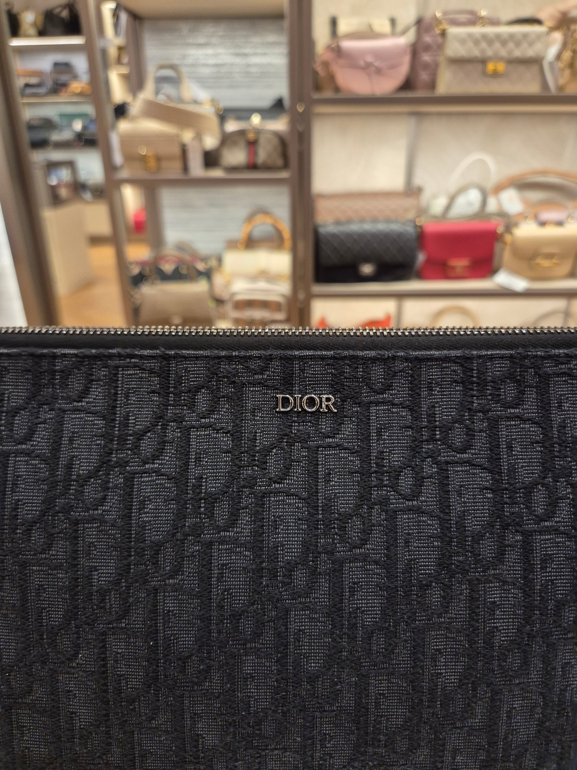 Dior Clutch Oblique Black