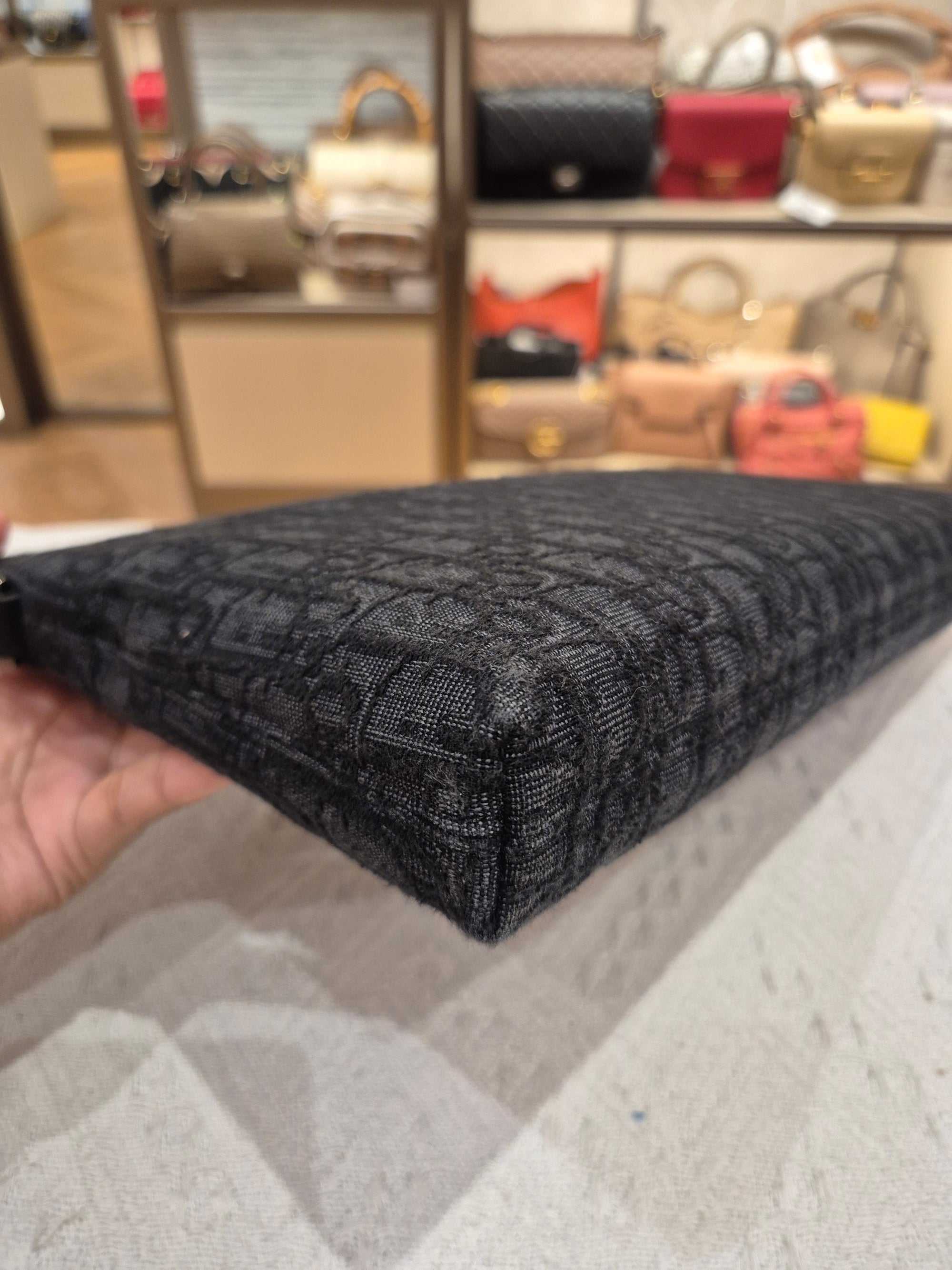 Dior Clutch Oblique Black
