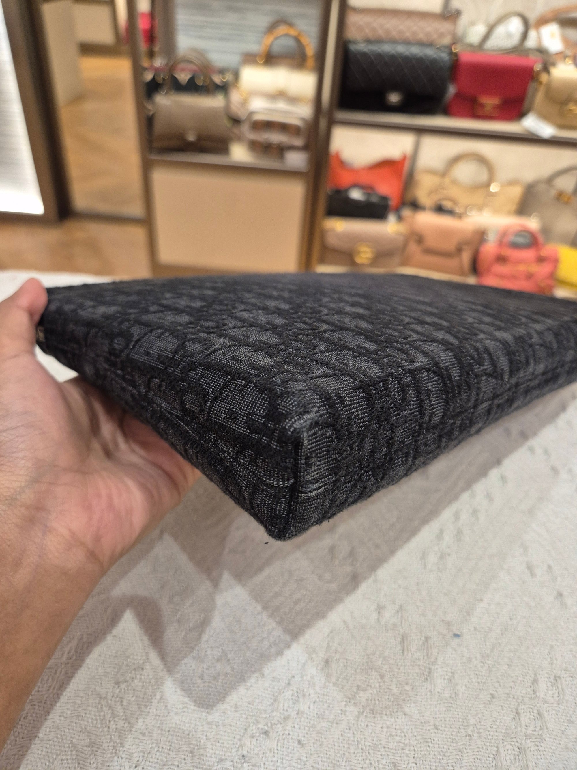 Dior Clutch Oblique Black