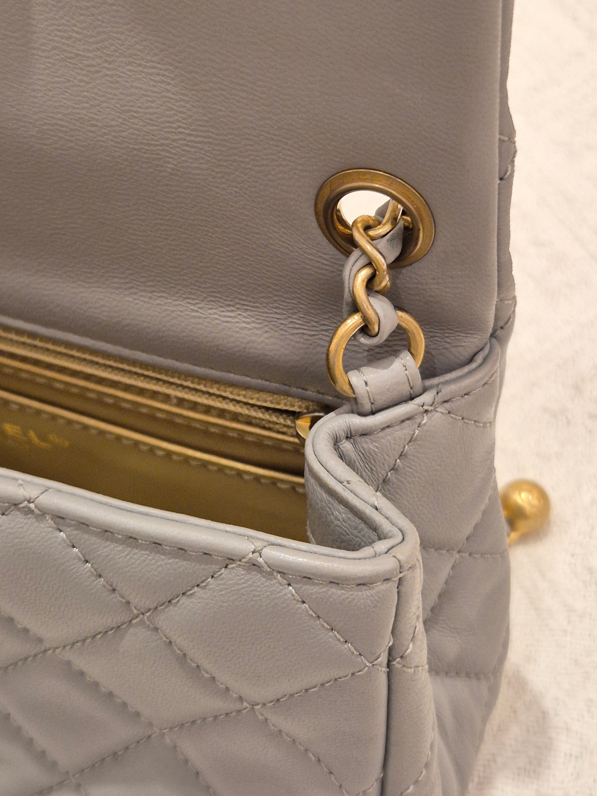 Chanel Rectangle Flap Grey