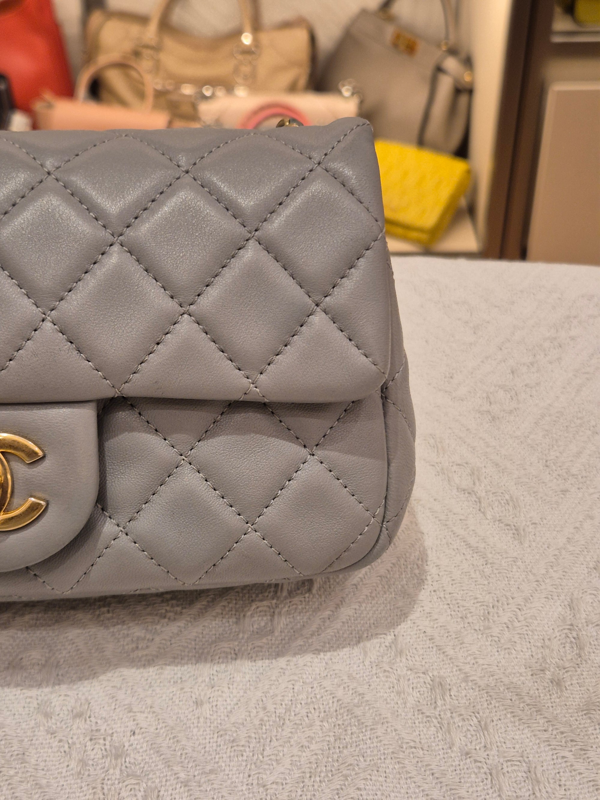 Chanel Rectangle Flap Grey