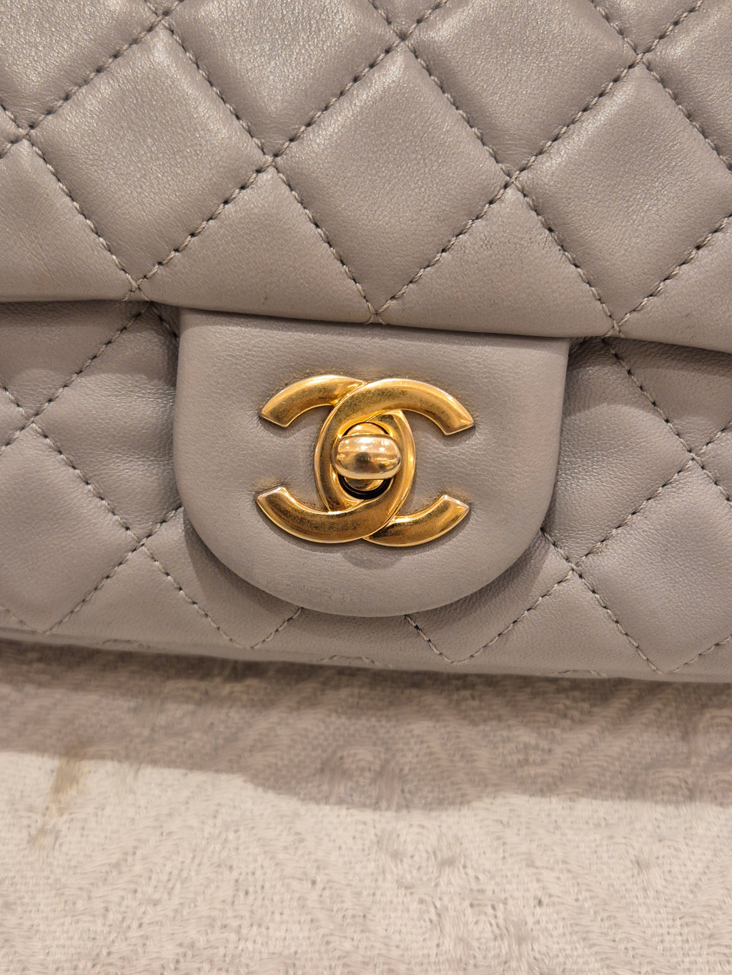 Chanel Rectangle Flap Grey