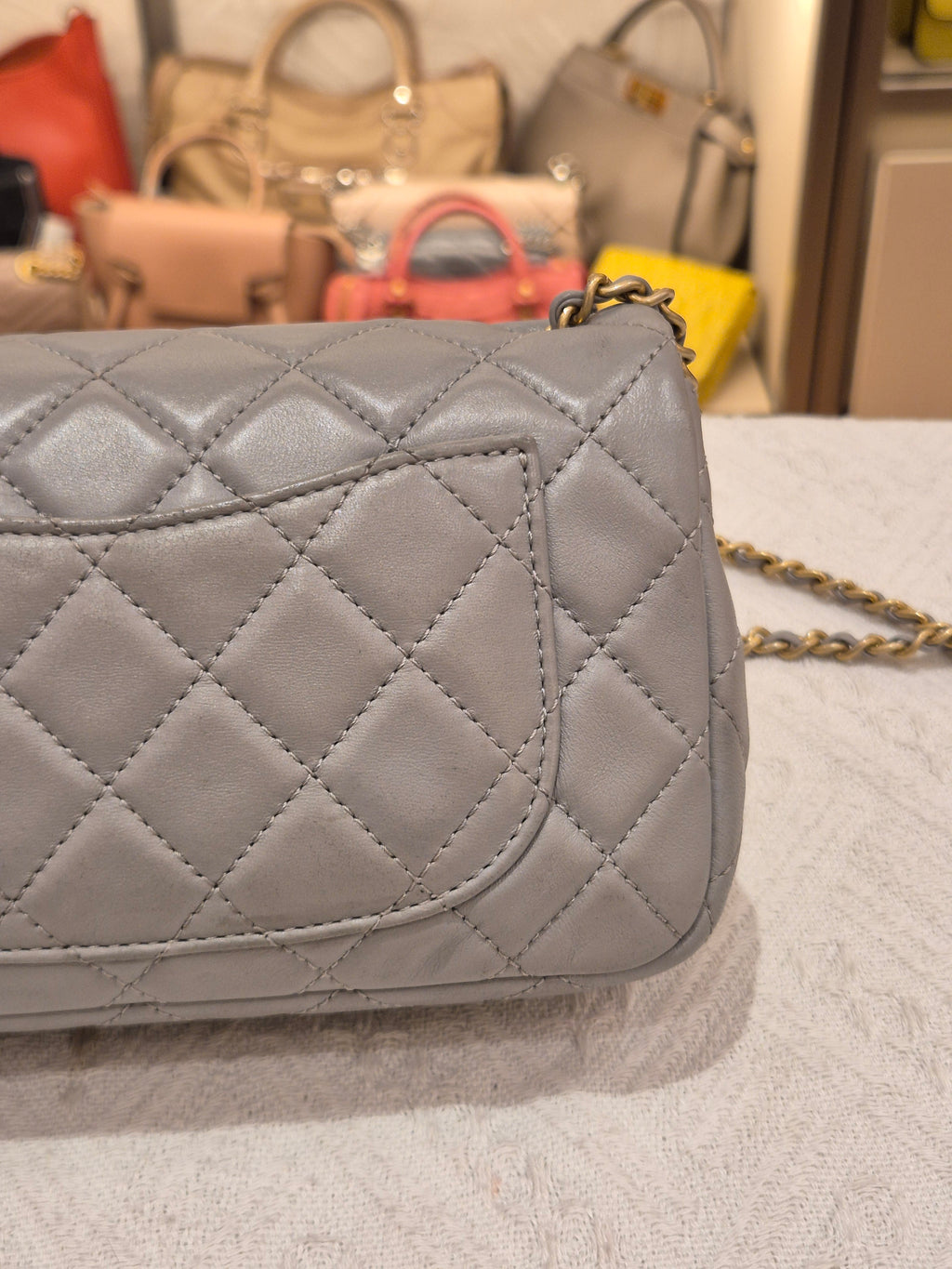 Chanel Rectangle Flap Grey