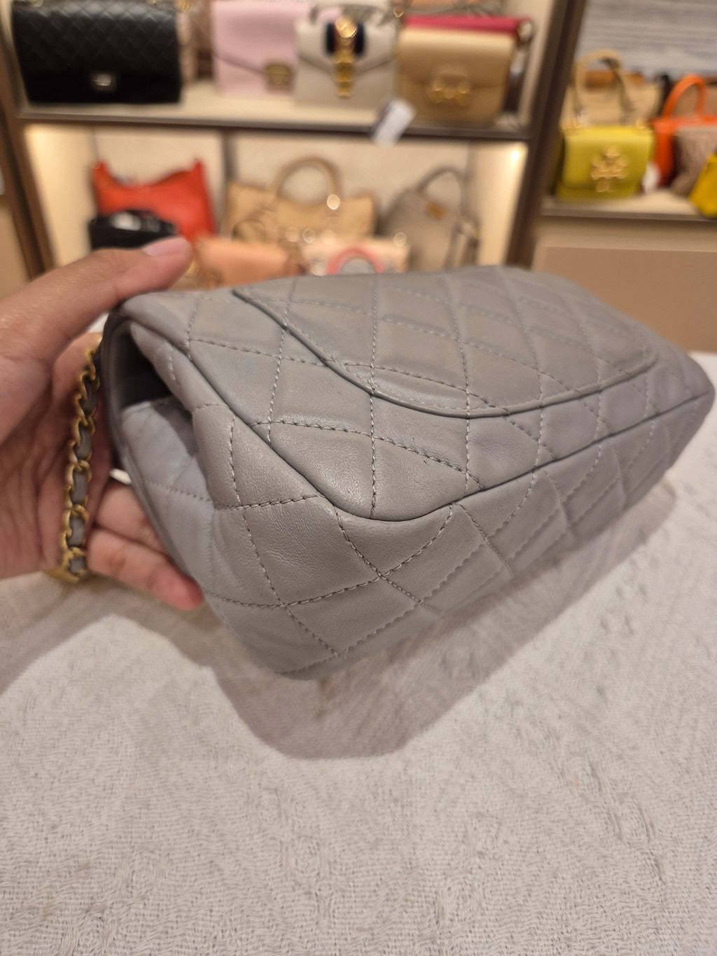 Chanel Rectangle Flap Grey