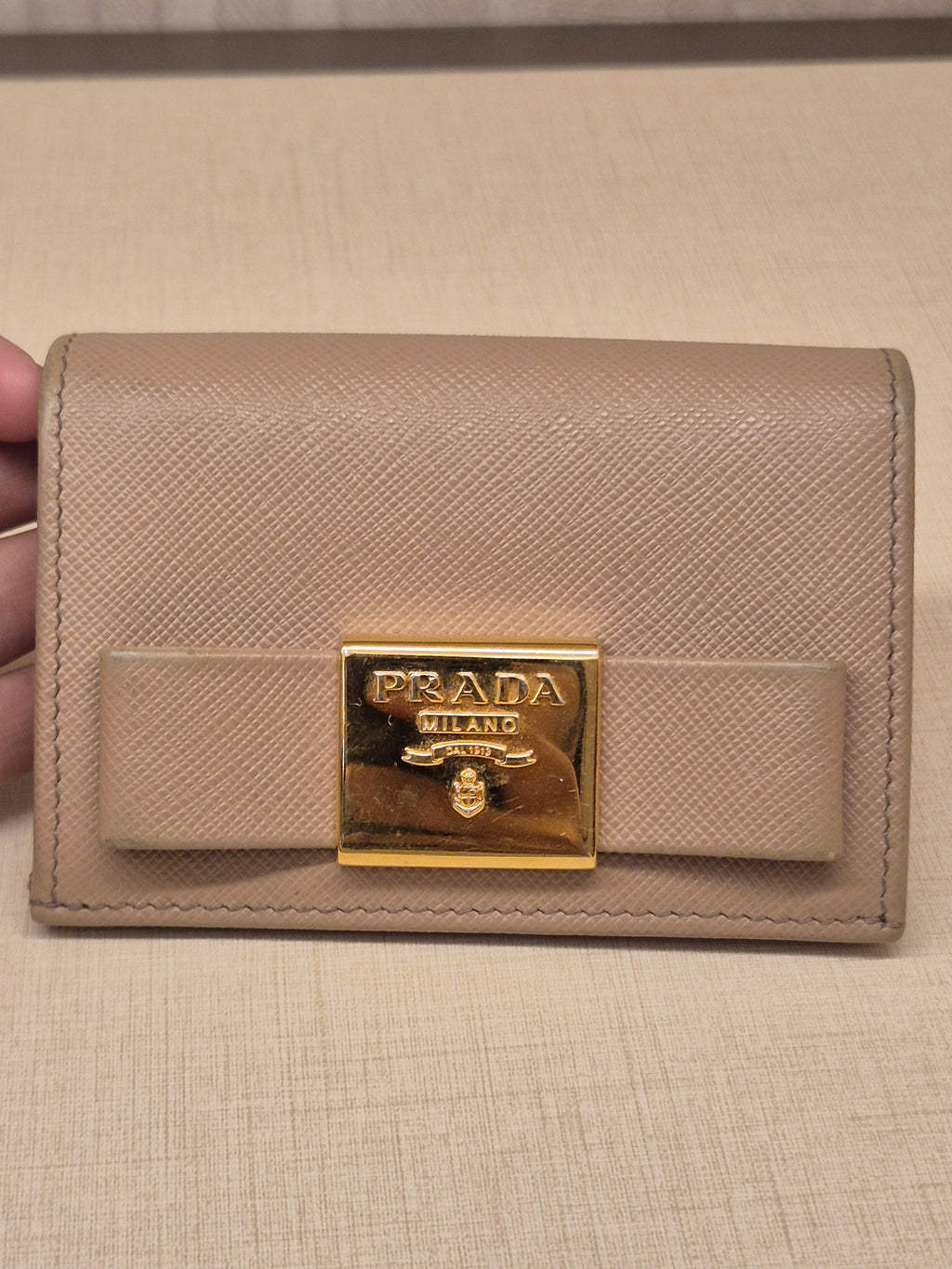 Prada Card Wallet Cameo