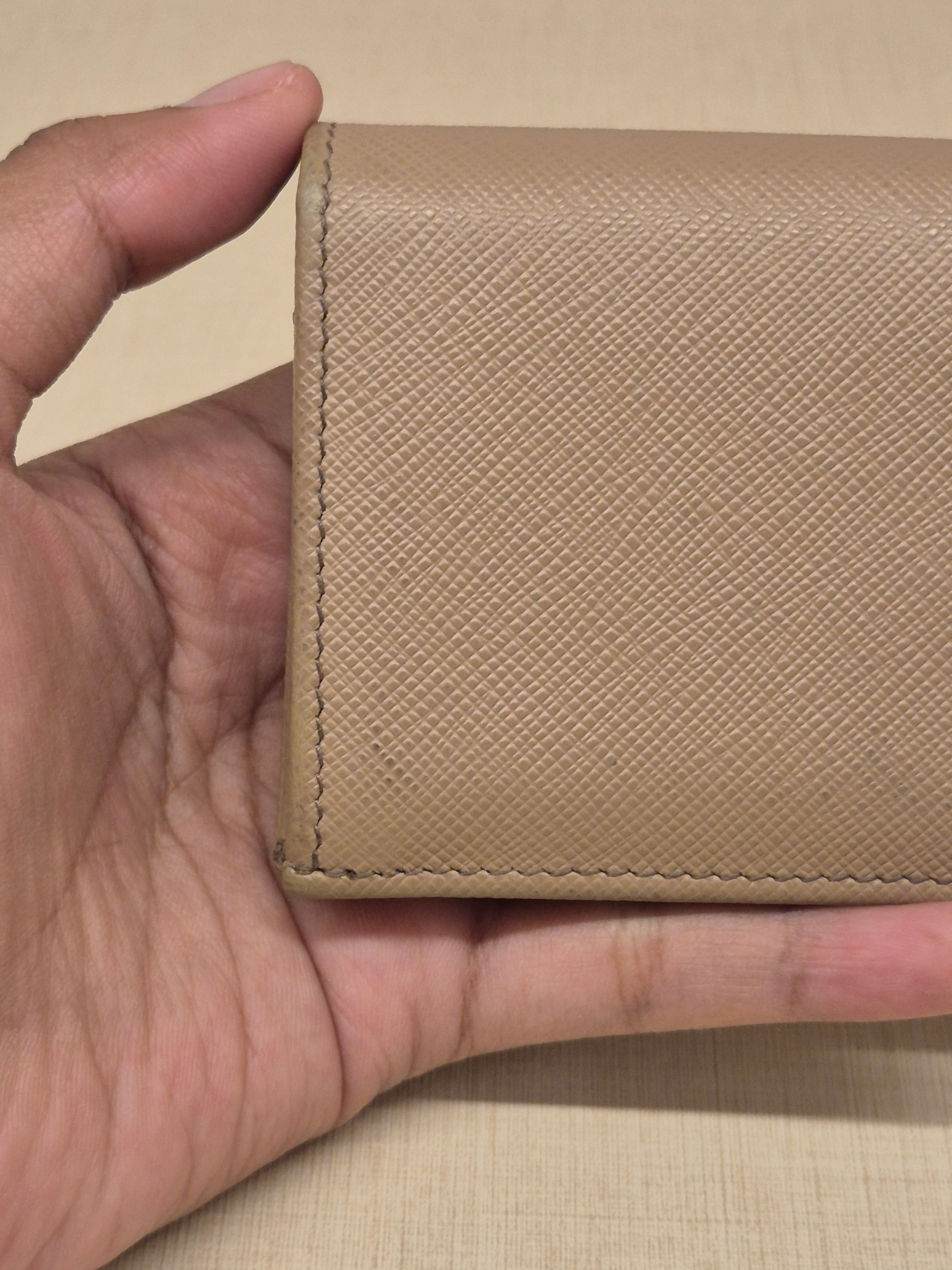 Prada Card Wallet Cameo