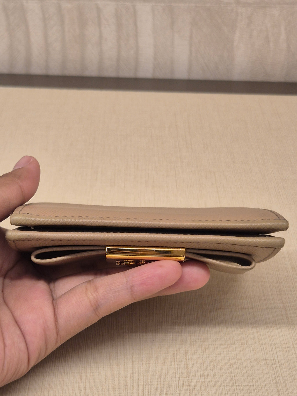 Prada Card Wallet Cameo