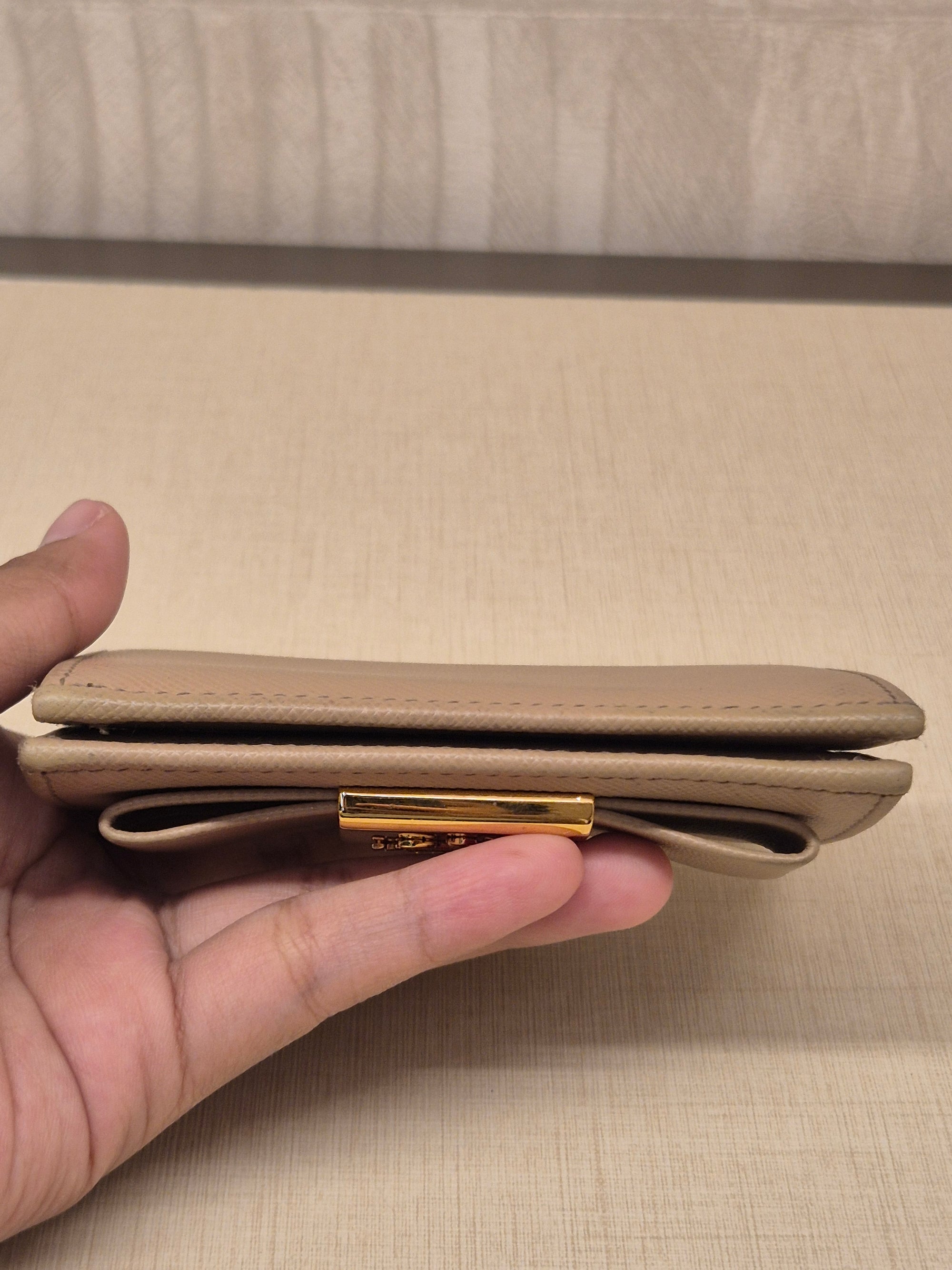 Prada Card Wallet Cameo