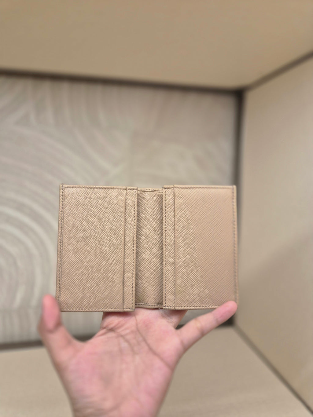 Prada Card Wallet Cameo