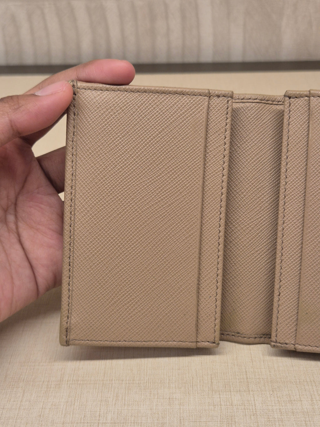 Prada Card Wallet Cameo