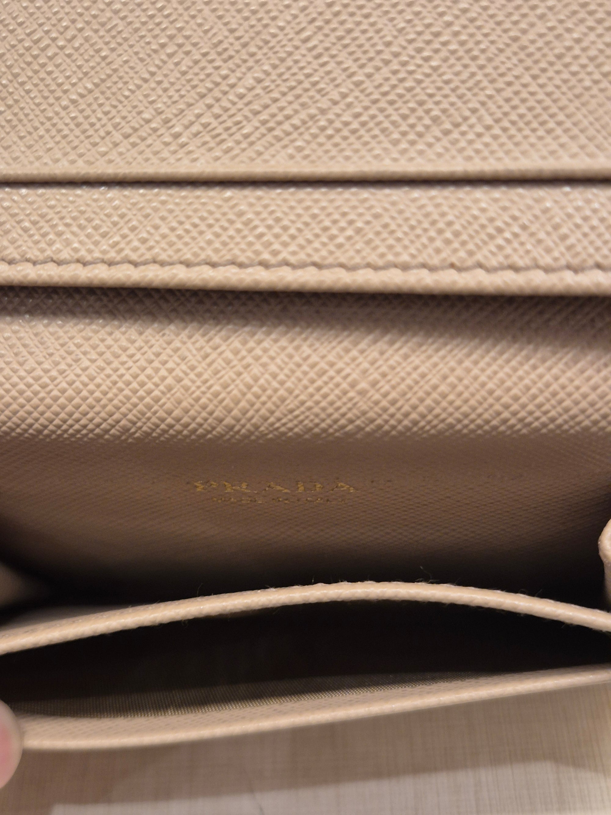 Prada Card Wallet Cameo